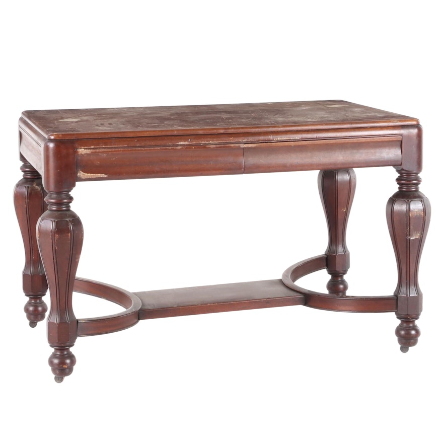 Jacobean Style Walnut Library Table, Early 20th Century