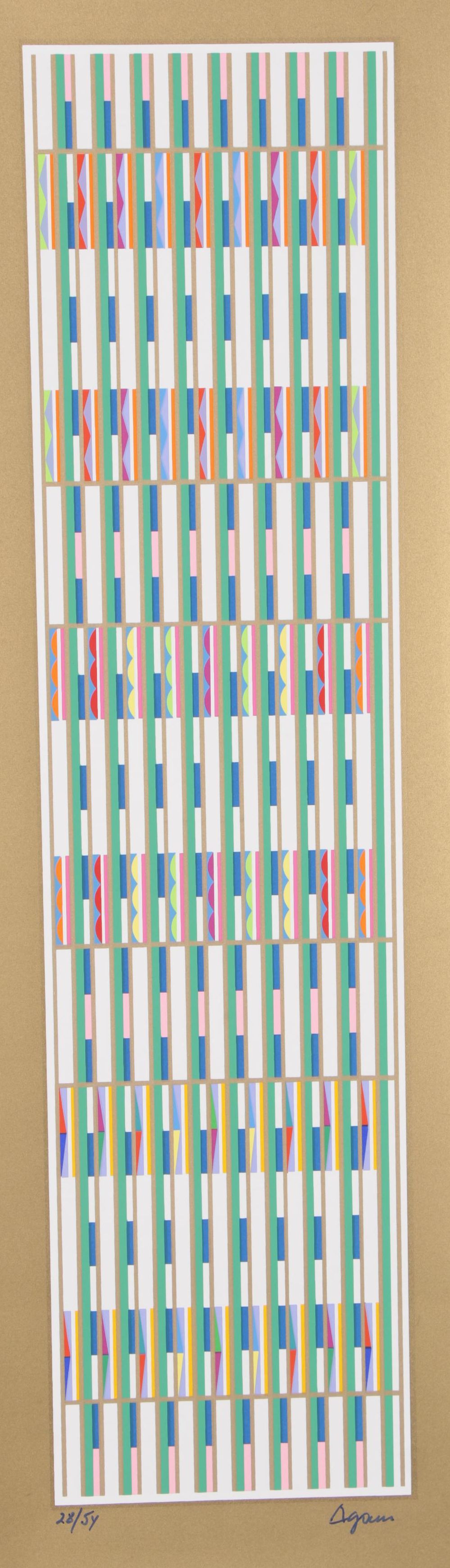 Yaacov Agam Serigraph "Vertical Orchestration"