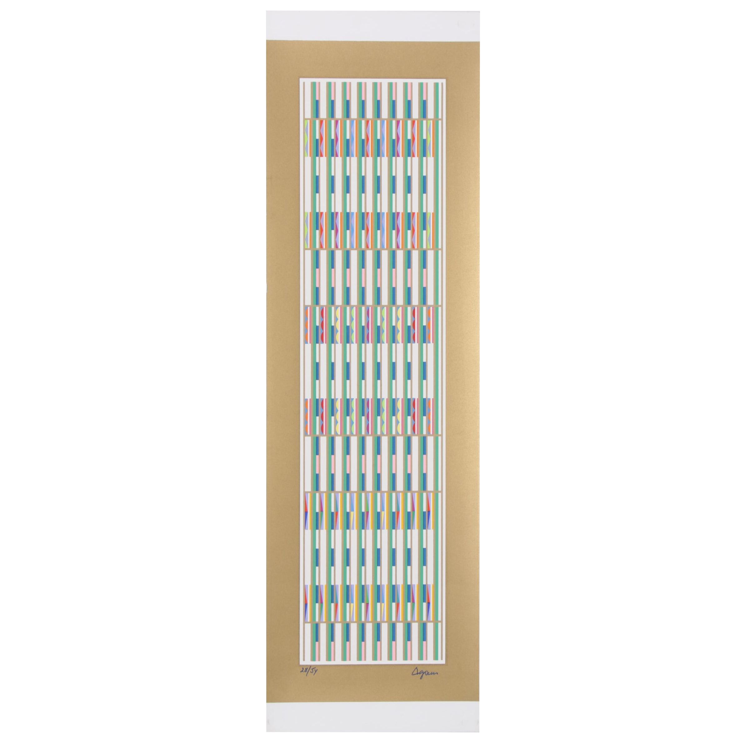 Yaacov Agam Serigraph "Vertical Orchestration"