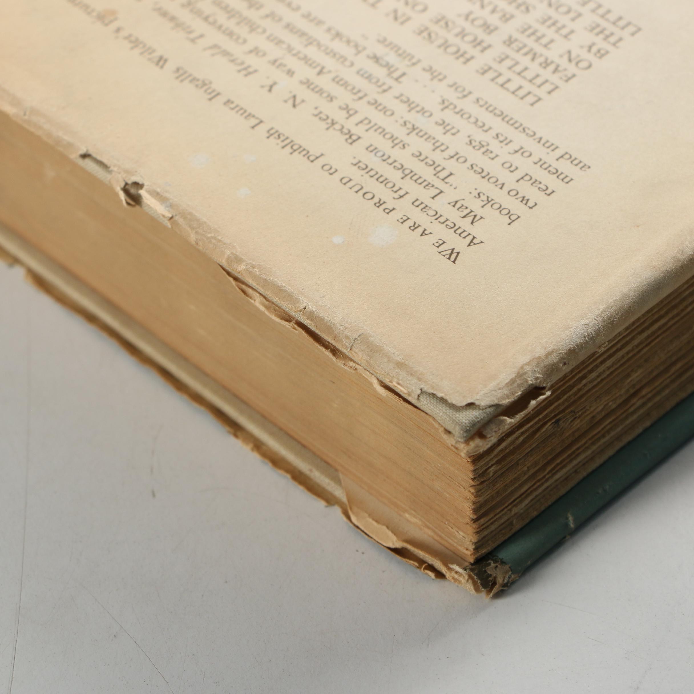 First Edition "Little Town on the Prairie" by Laura Ingalls Wilder, 1941