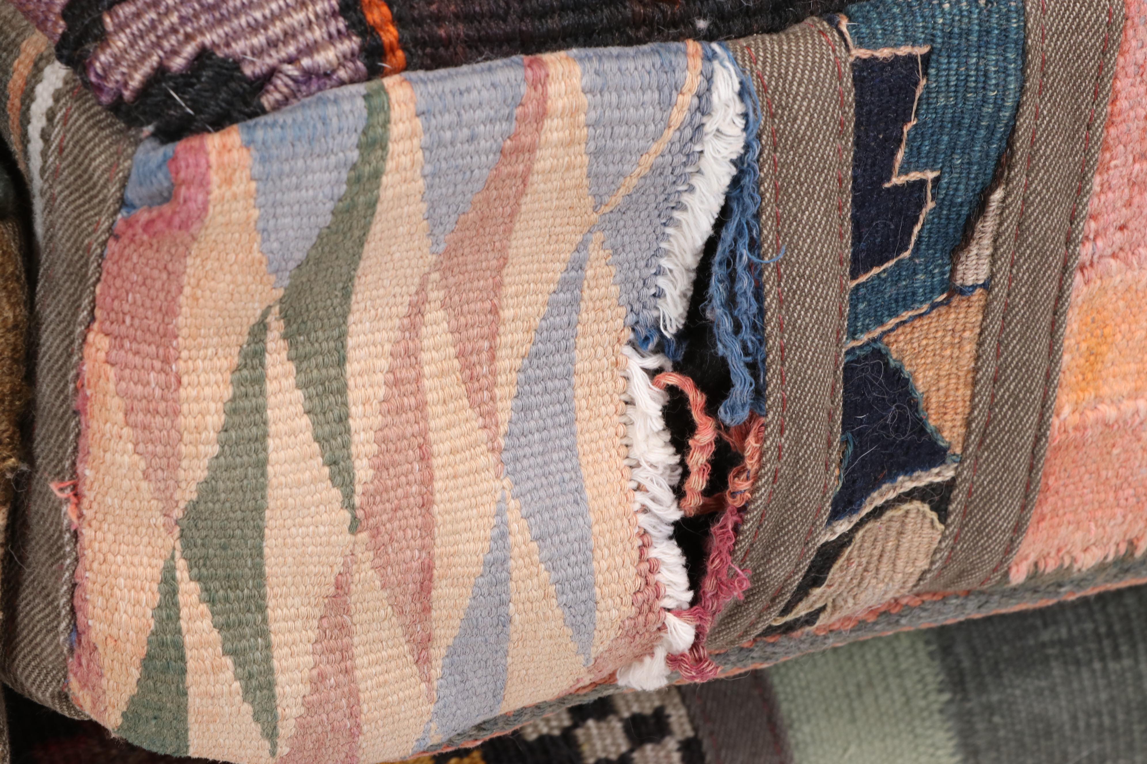 Seret & Sons Santa Fe Patchwork Rug Upholstered Sofa