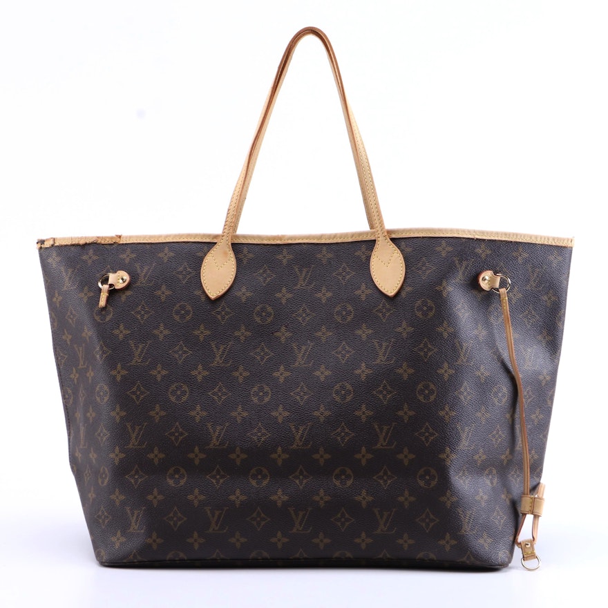 Louis Vuitton Neverfull GM Tote in Monogram Canvas with Vachetta Leather Trim