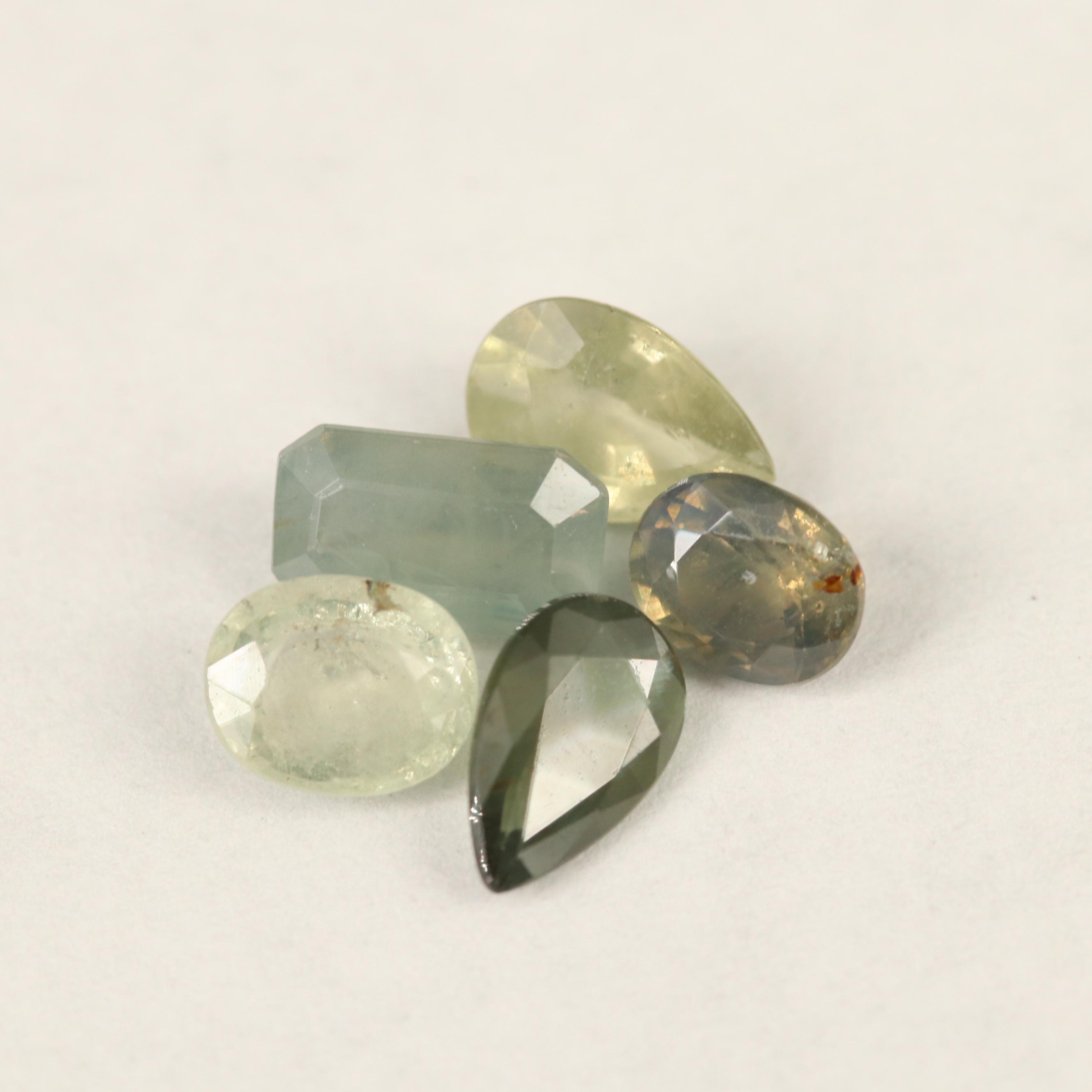 Loose 3.35 CTW Alexandrite Selection Featuring Various Shapes