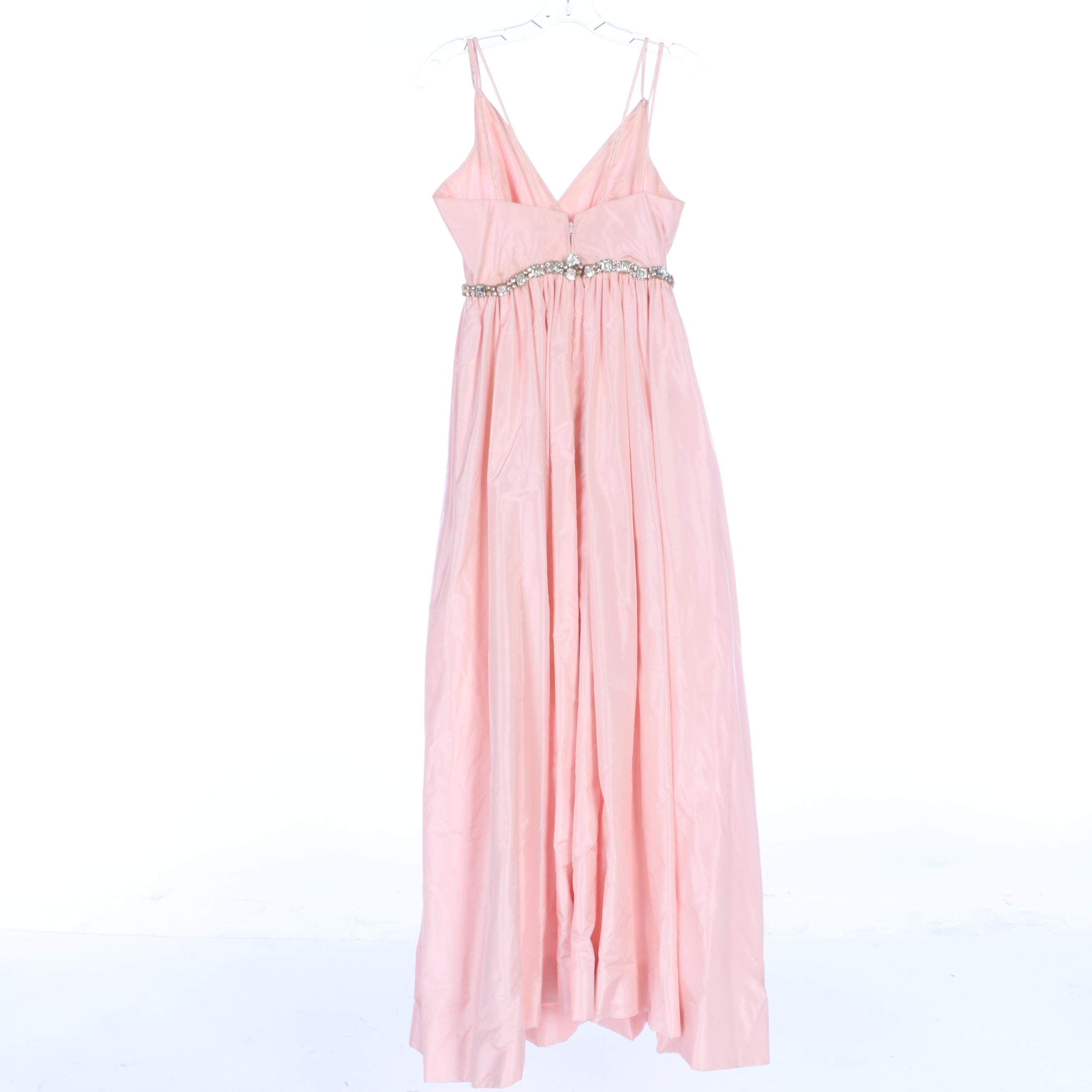 Elinor Simmons for Malcolm Starr Taffeta Rhinestone Gown and Other Gowns, 1960s