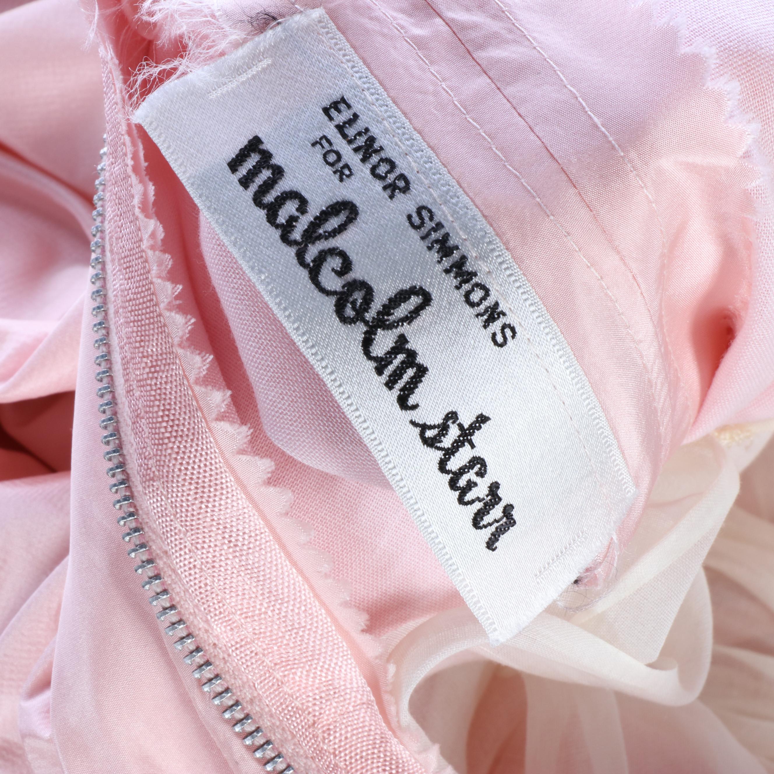 Elinor Simmons for Malcolm Starr Taffeta Rhinestone Gown and Other Gowns, 1960s