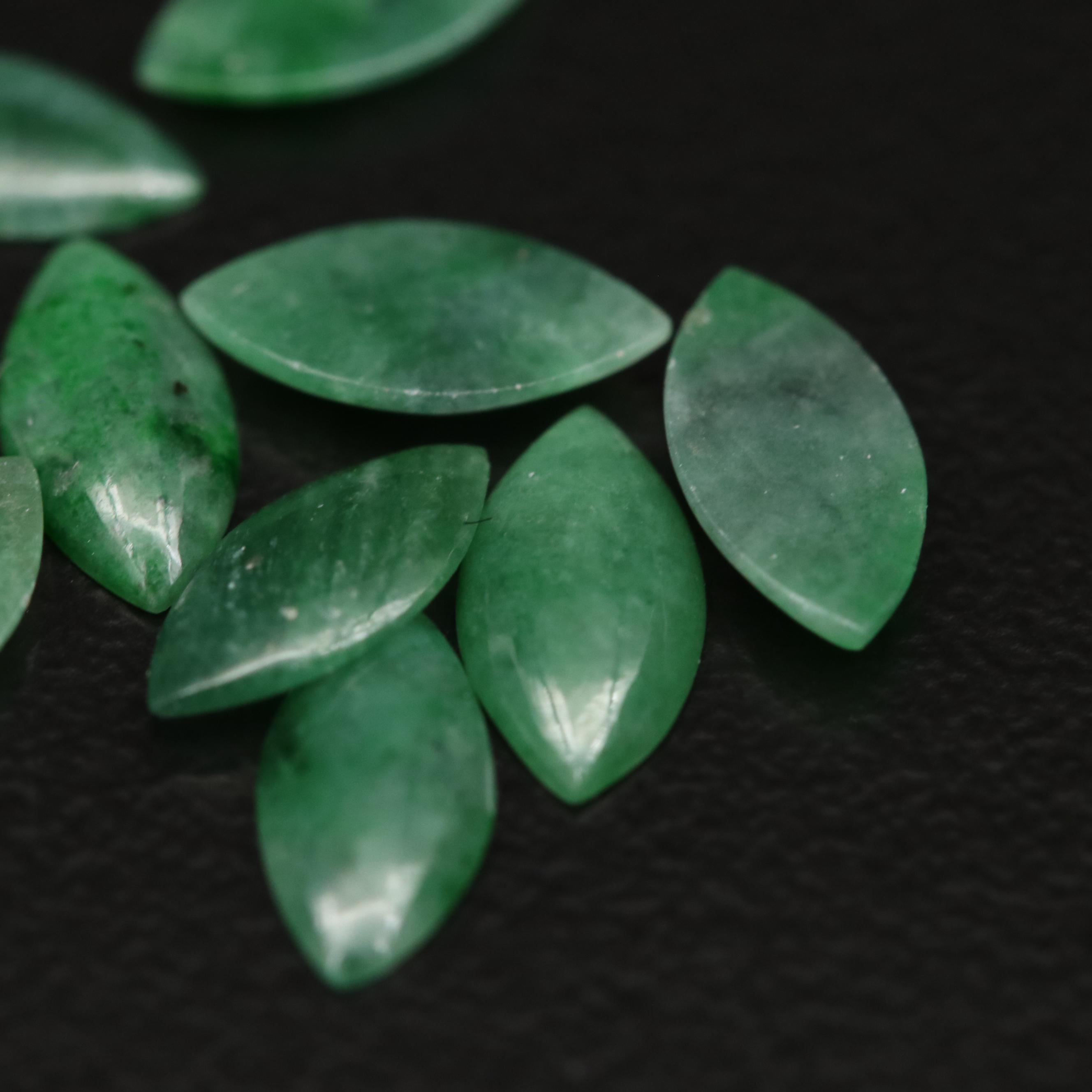 Loose Marquise Cabochon Jadeites