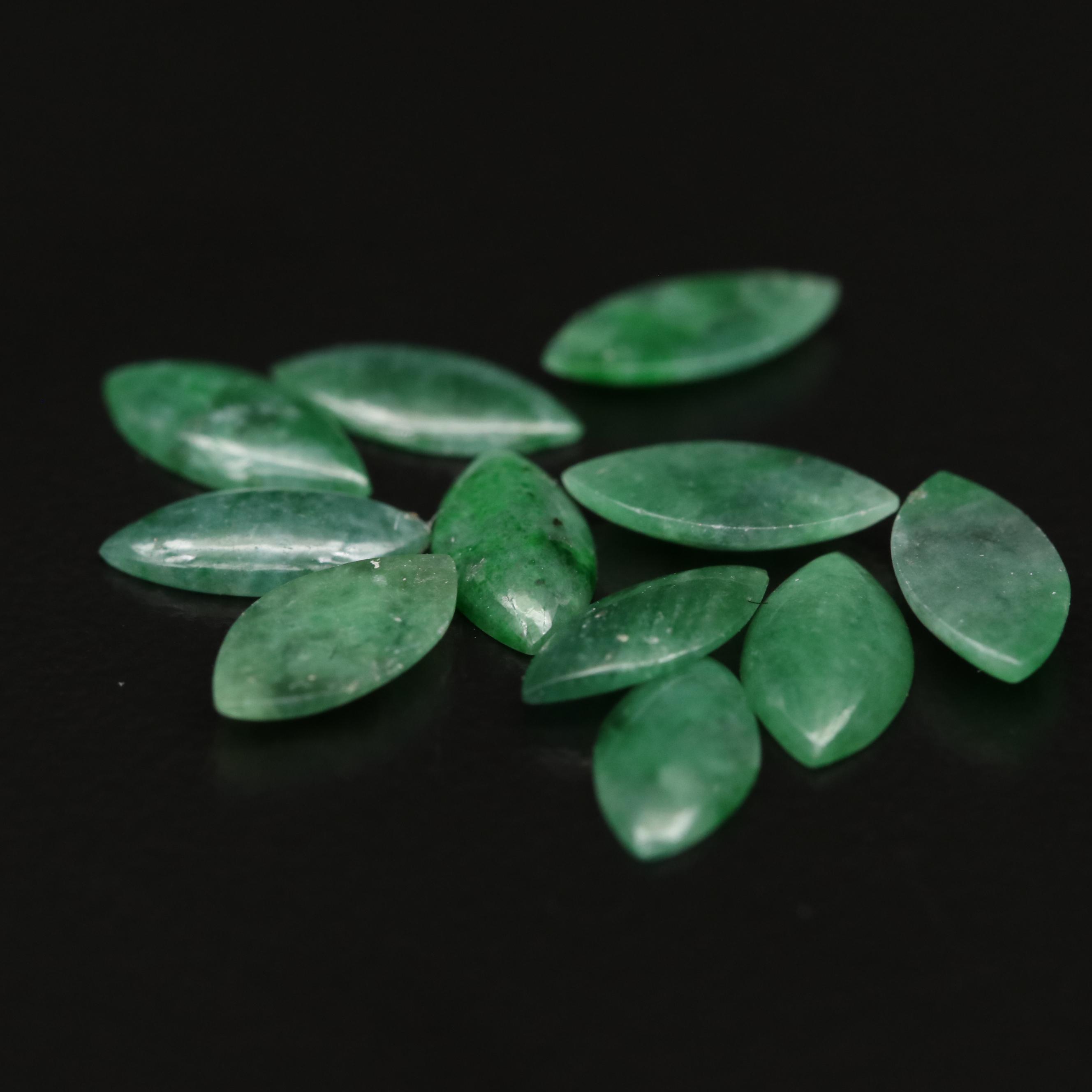 Loose Marquise Cabochon Jadeites