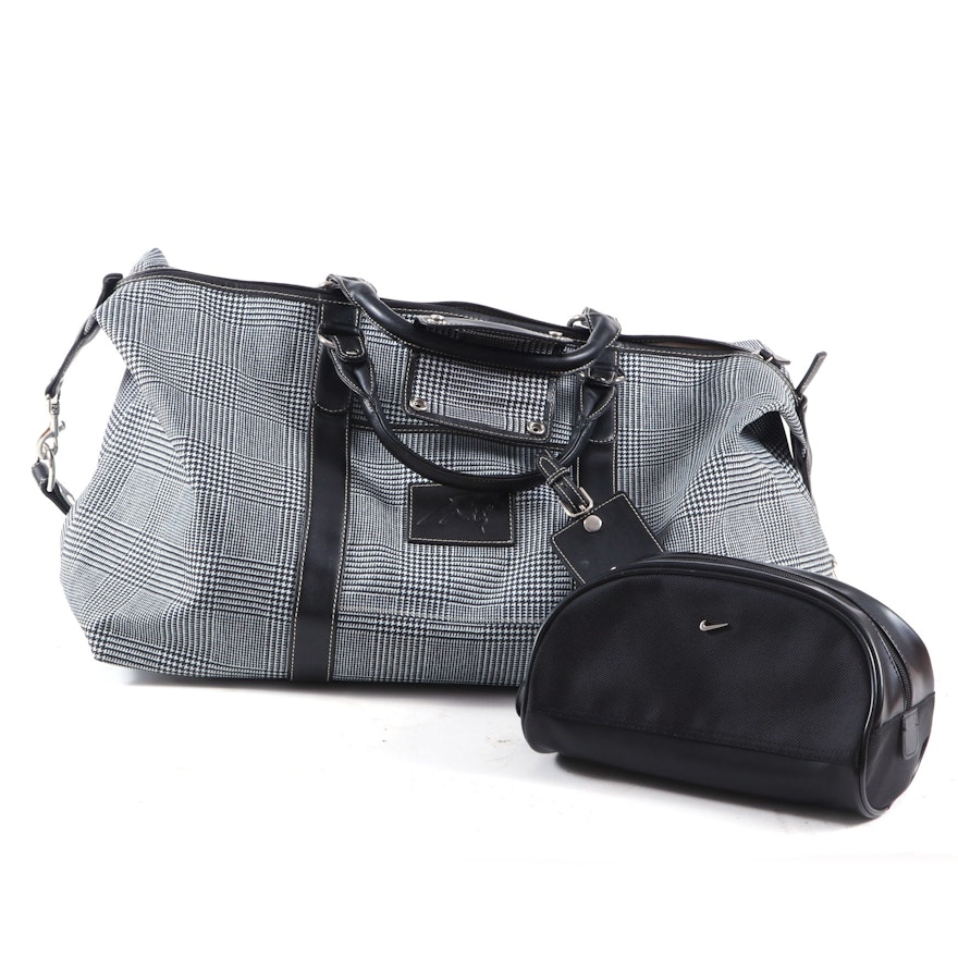 Barrington Captain's Bag in Houndstooth Printed Canvas with a Nike Dock Kit