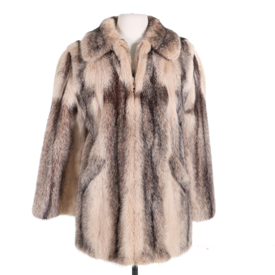 Mink Fur Zippered Jacket