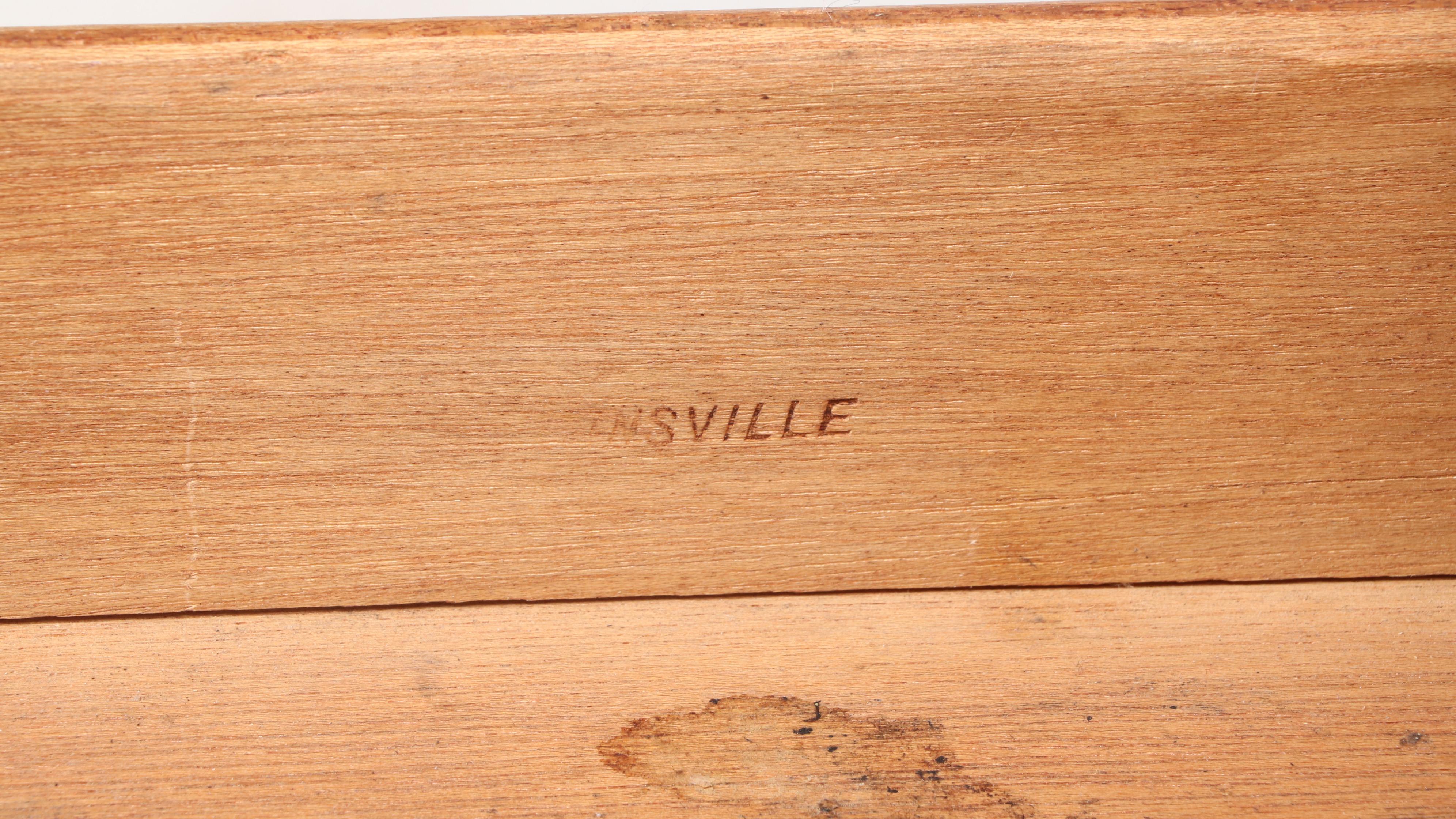 American of Martinsville Faux-Bamboo and Wicker Desk, Mid to Late 20th Century