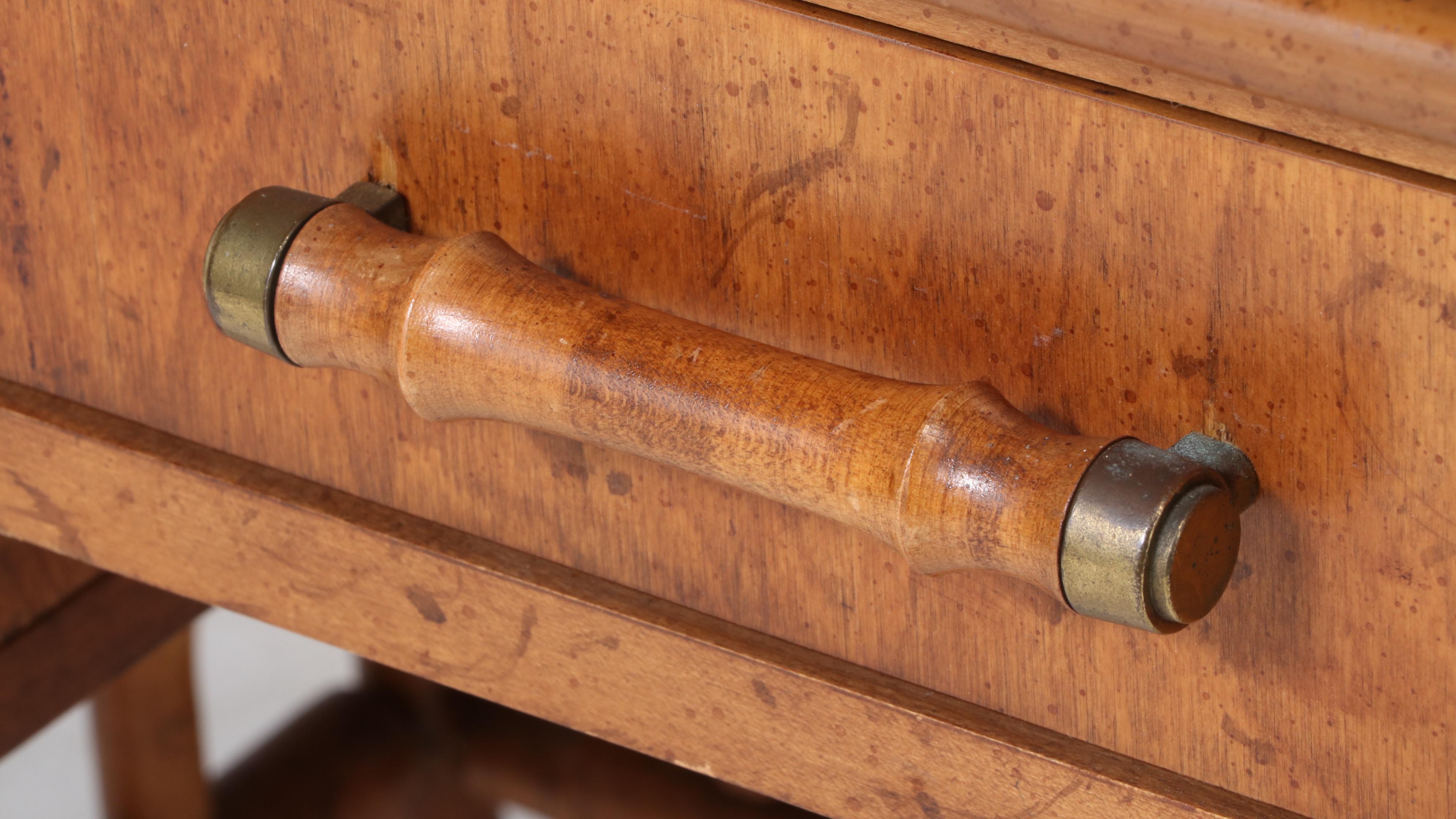 American of Martinsville Faux-Bamboo and Wicker Desk, Mid to Late 20th Century