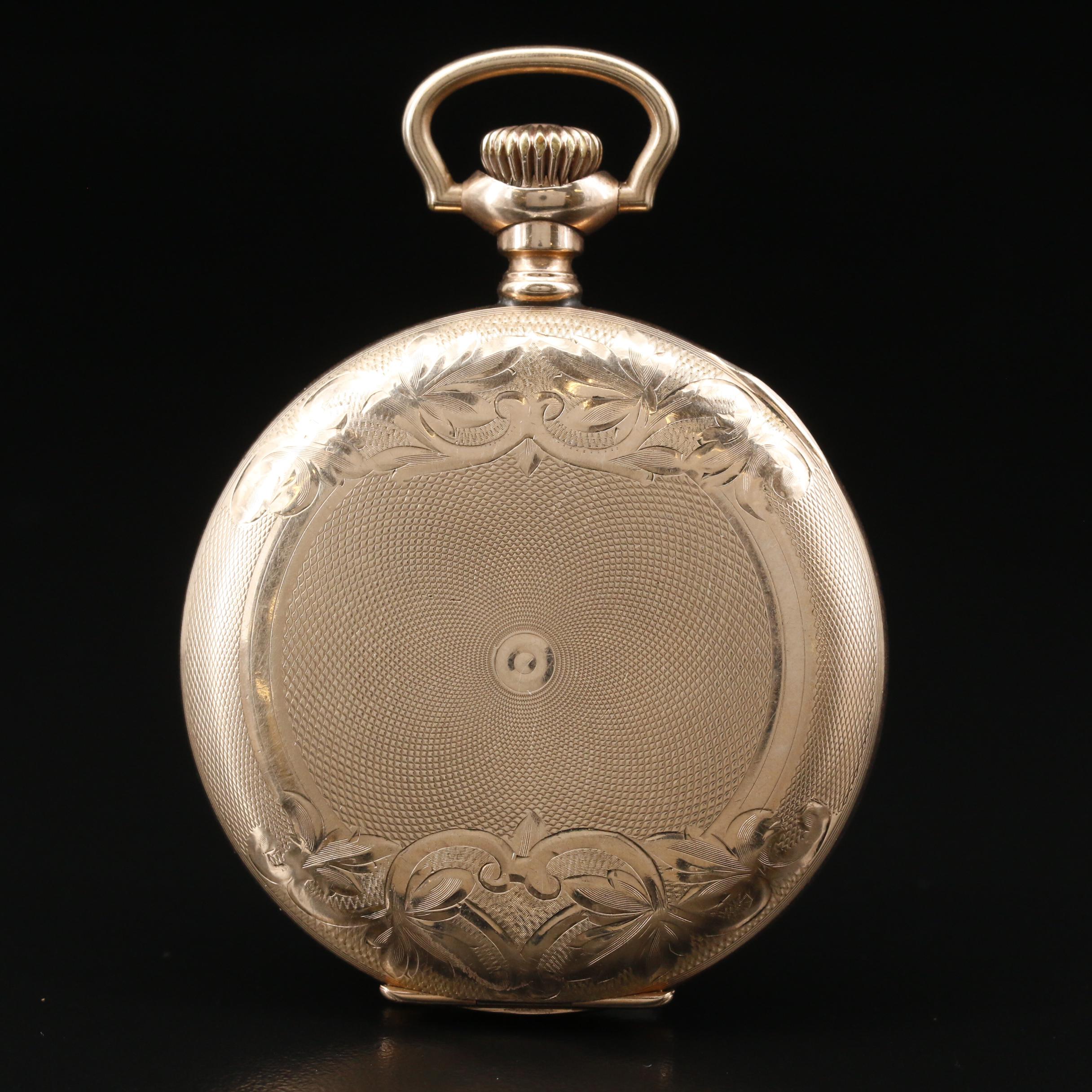 1912 Elgin "Father Time" Gold Filled Hunters Case Pocket Watch