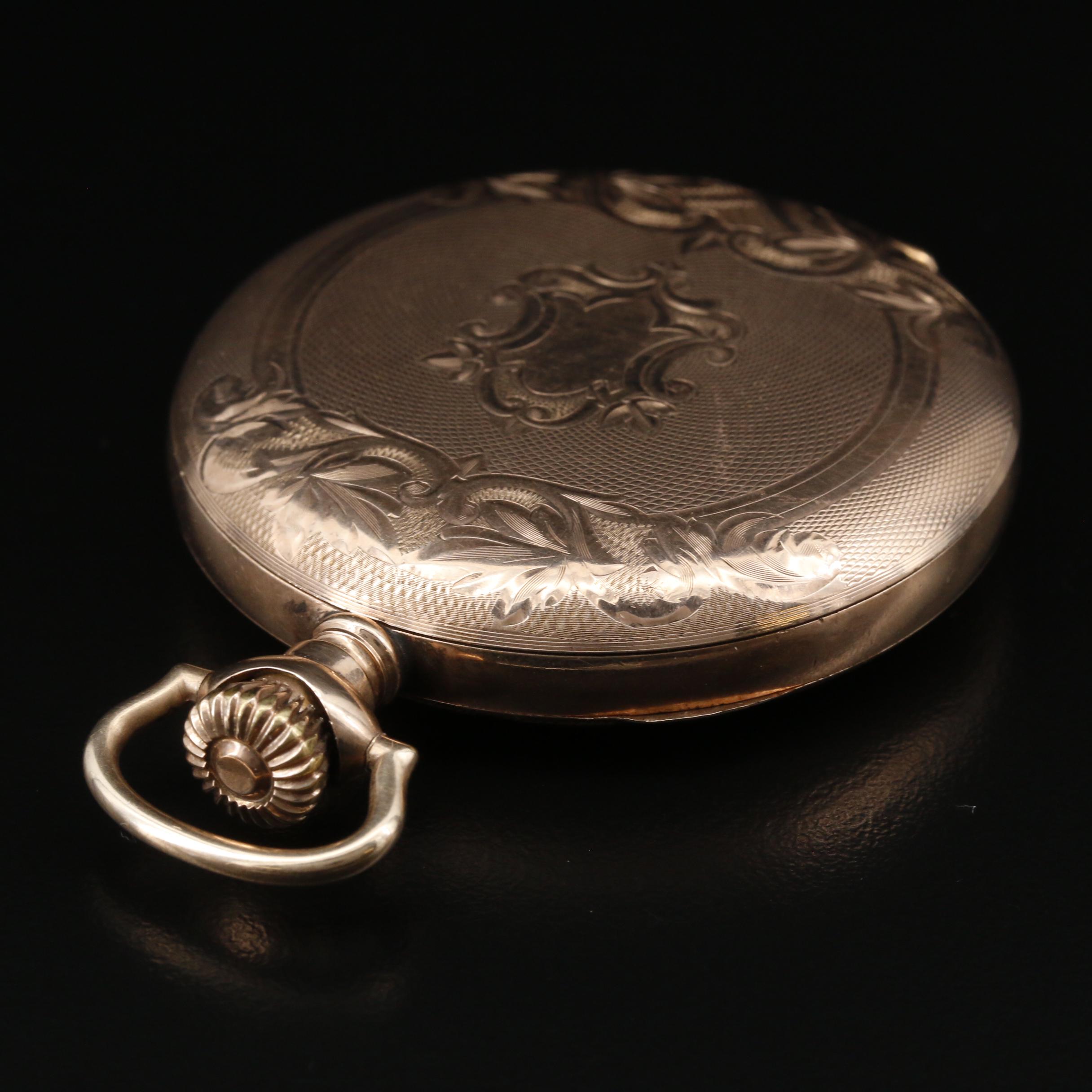 1912 Elgin "Father Time" Gold Filled Hunters Case Pocket Watch