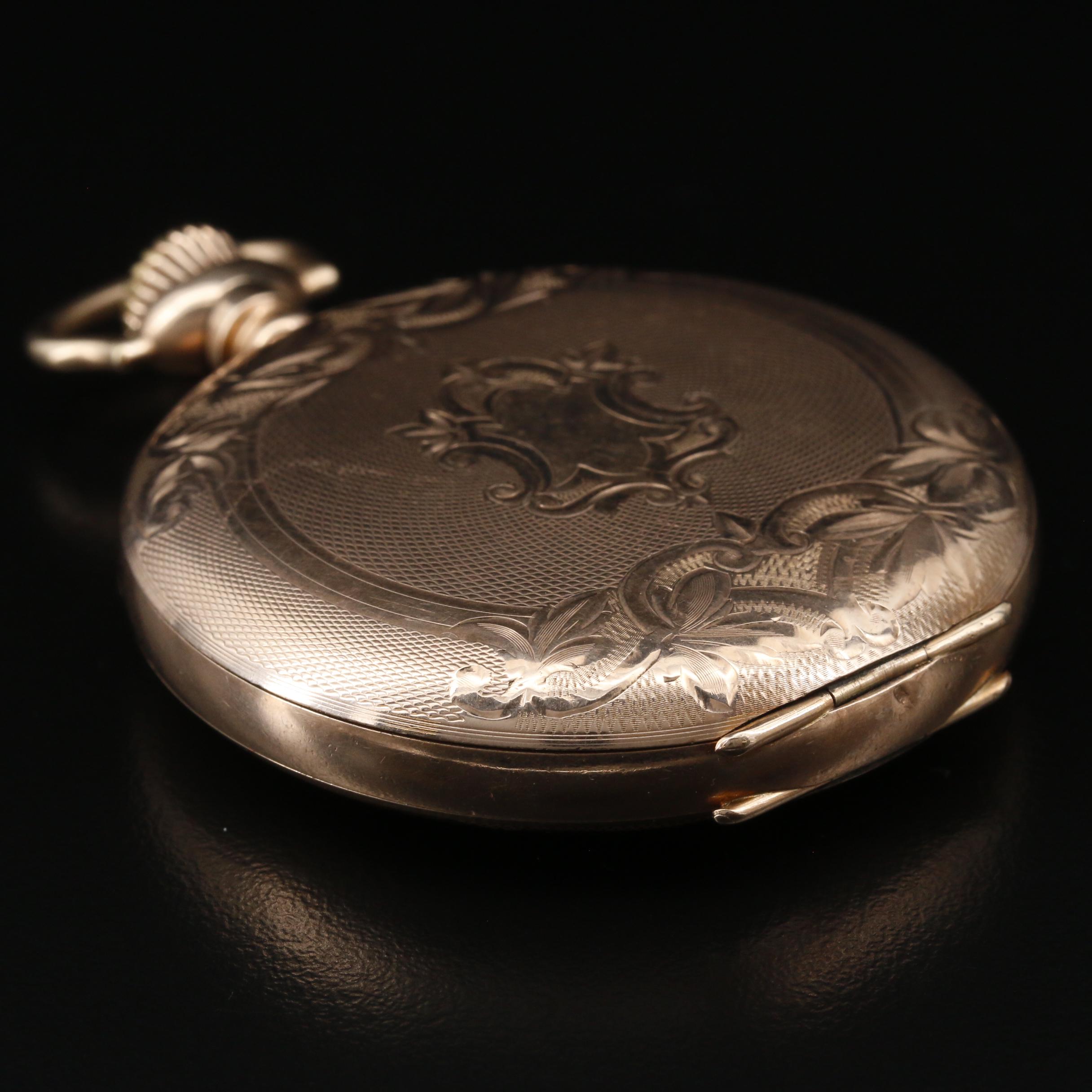 1912 Elgin "Father Time" Gold Filled Hunters Case Pocket Watch