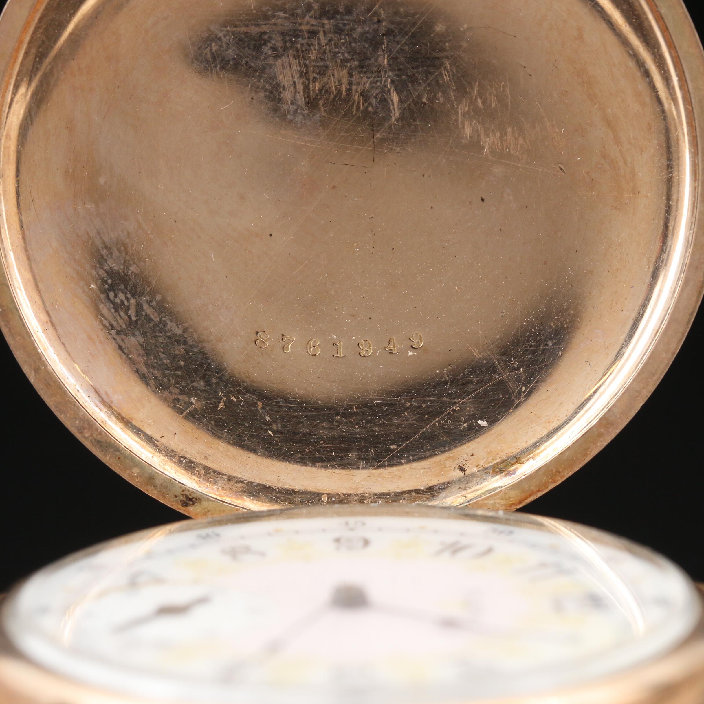 1912 Elgin "Father Time" Gold Filled Hunters Case Pocket Watch