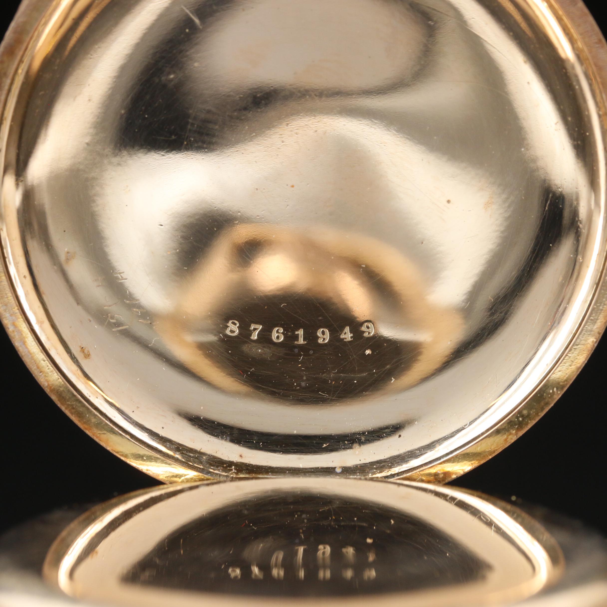 1912 Elgin "Father Time" Gold Filled Hunters Case Pocket Watch