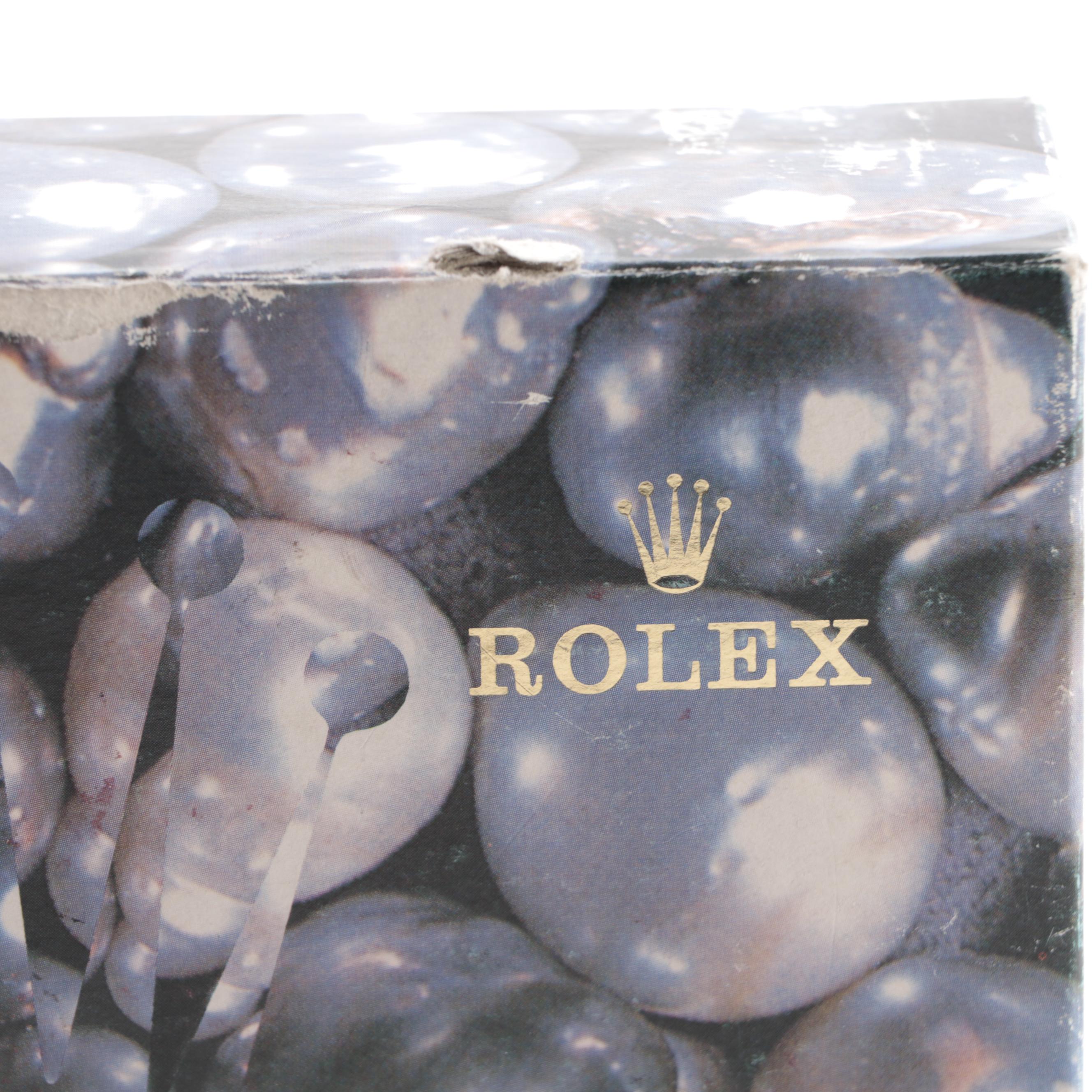 Rolex Red Pebble Leather Watch Case with Pillow and Protective Box