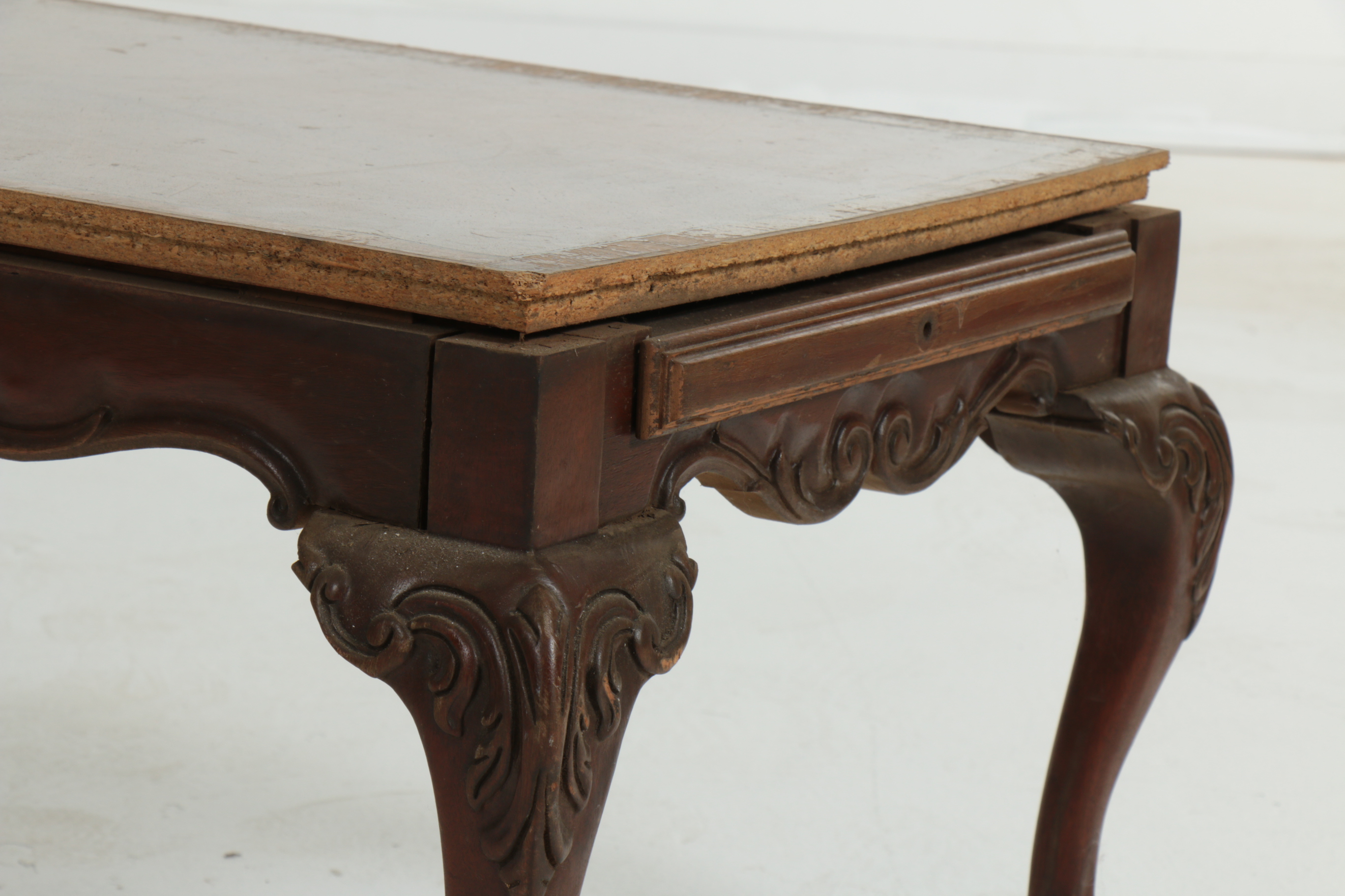 Chippendale Style Inlaid Coffee Table, Mid-20th Century