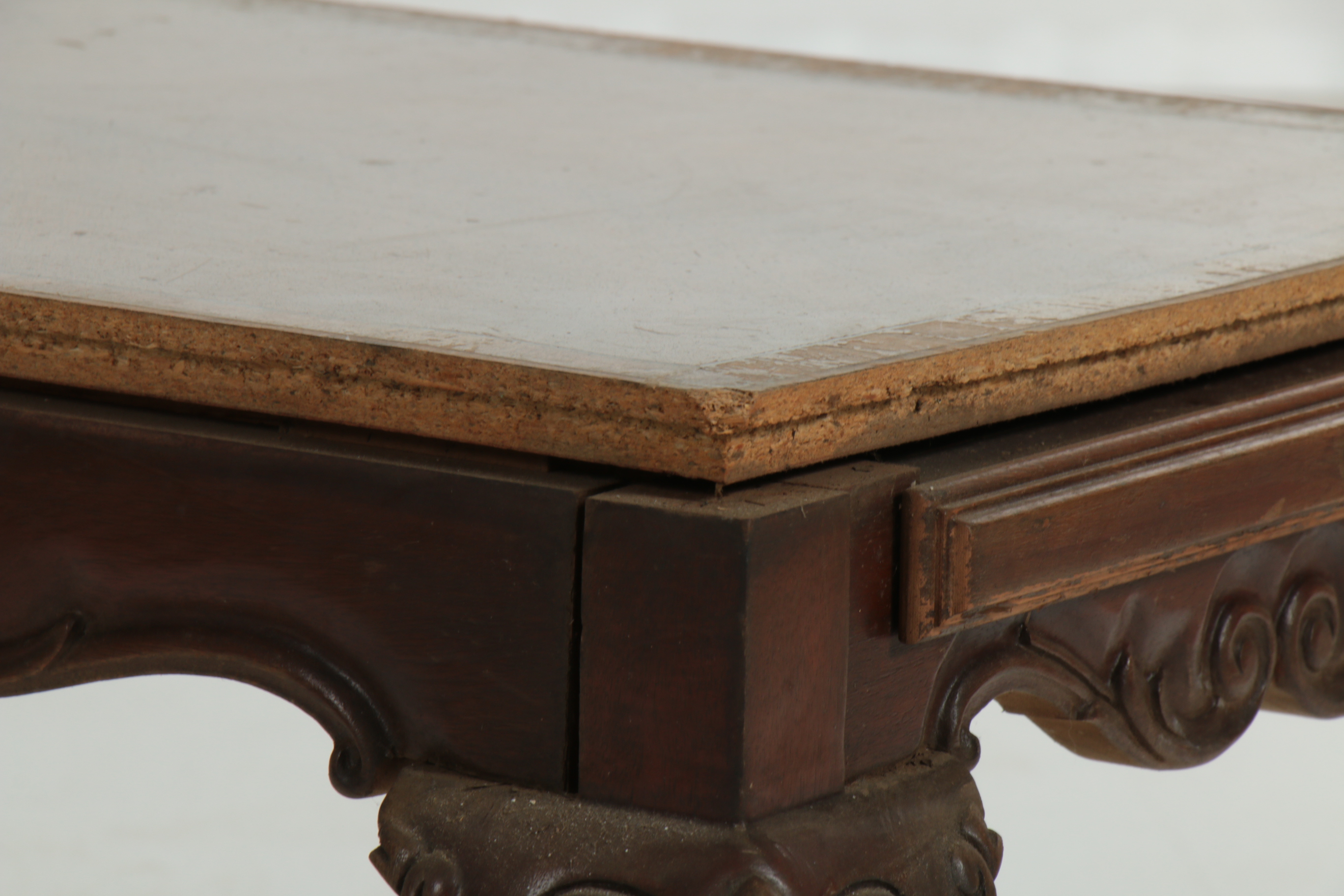 Chippendale Style Inlaid Coffee Table, Mid-20th Century