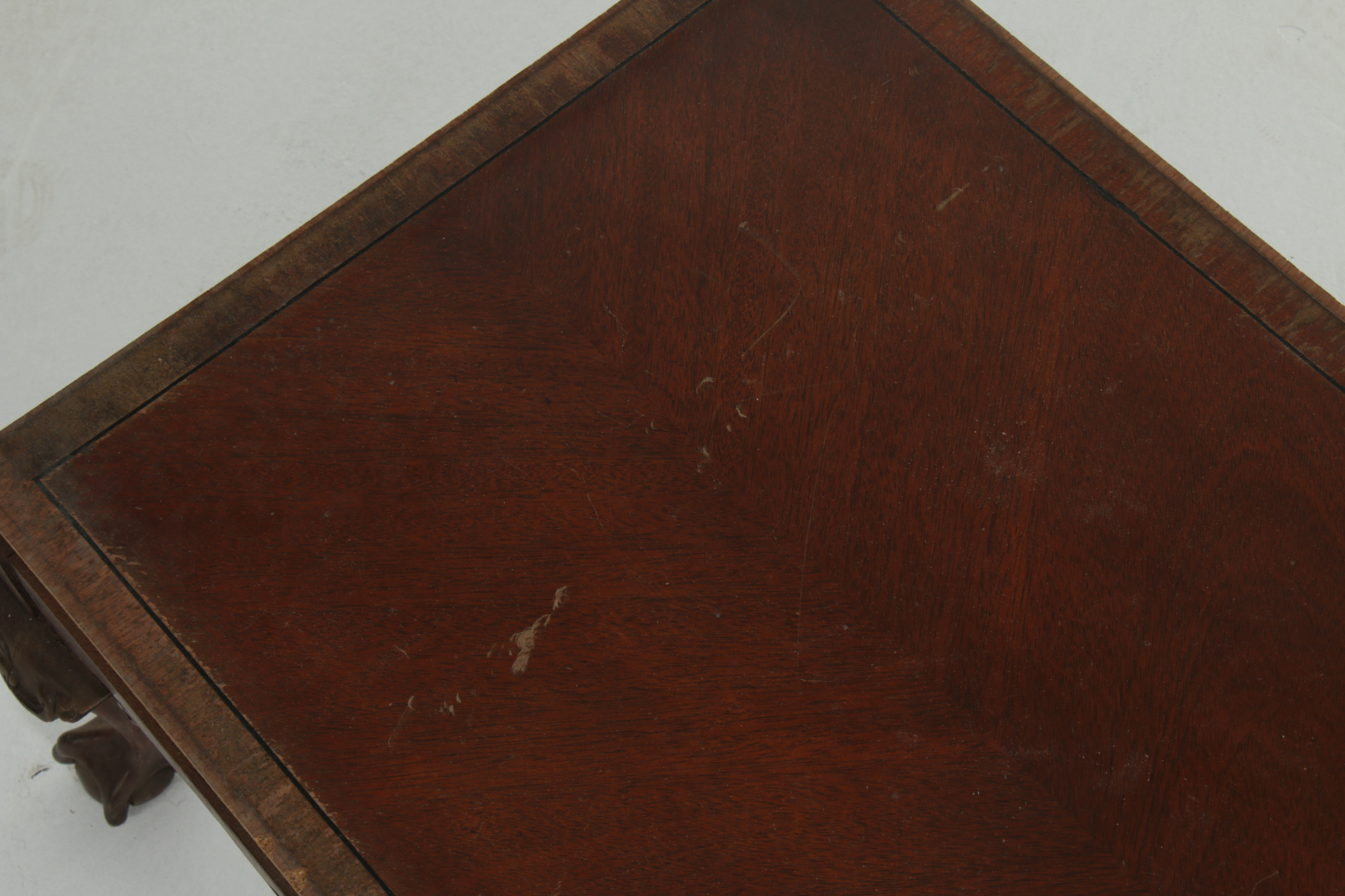 Chippendale Style Inlaid Coffee Table, Mid-20th Century