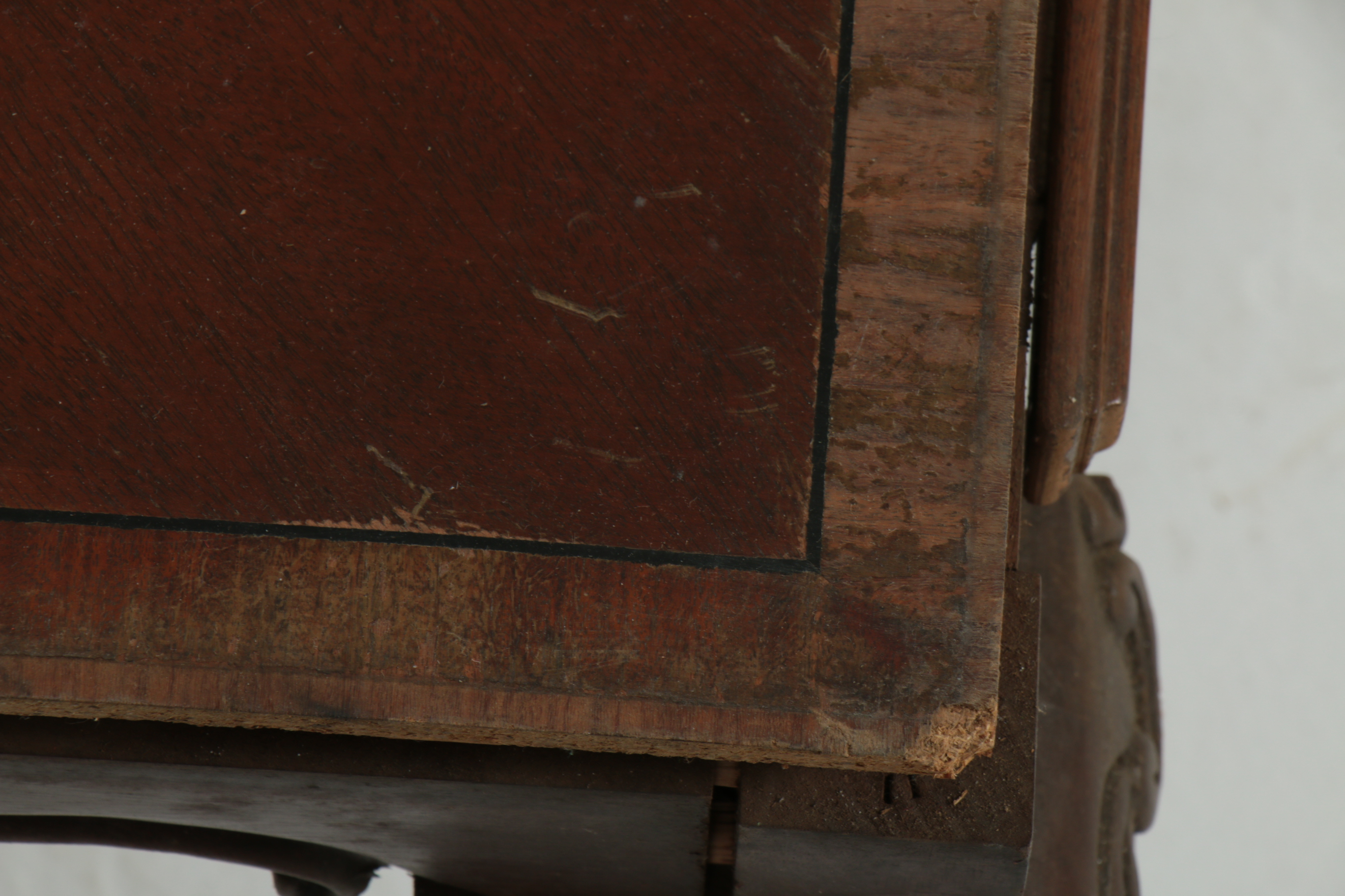 Chippendale Style Inlaid Coffee Table, Mid-20th Century