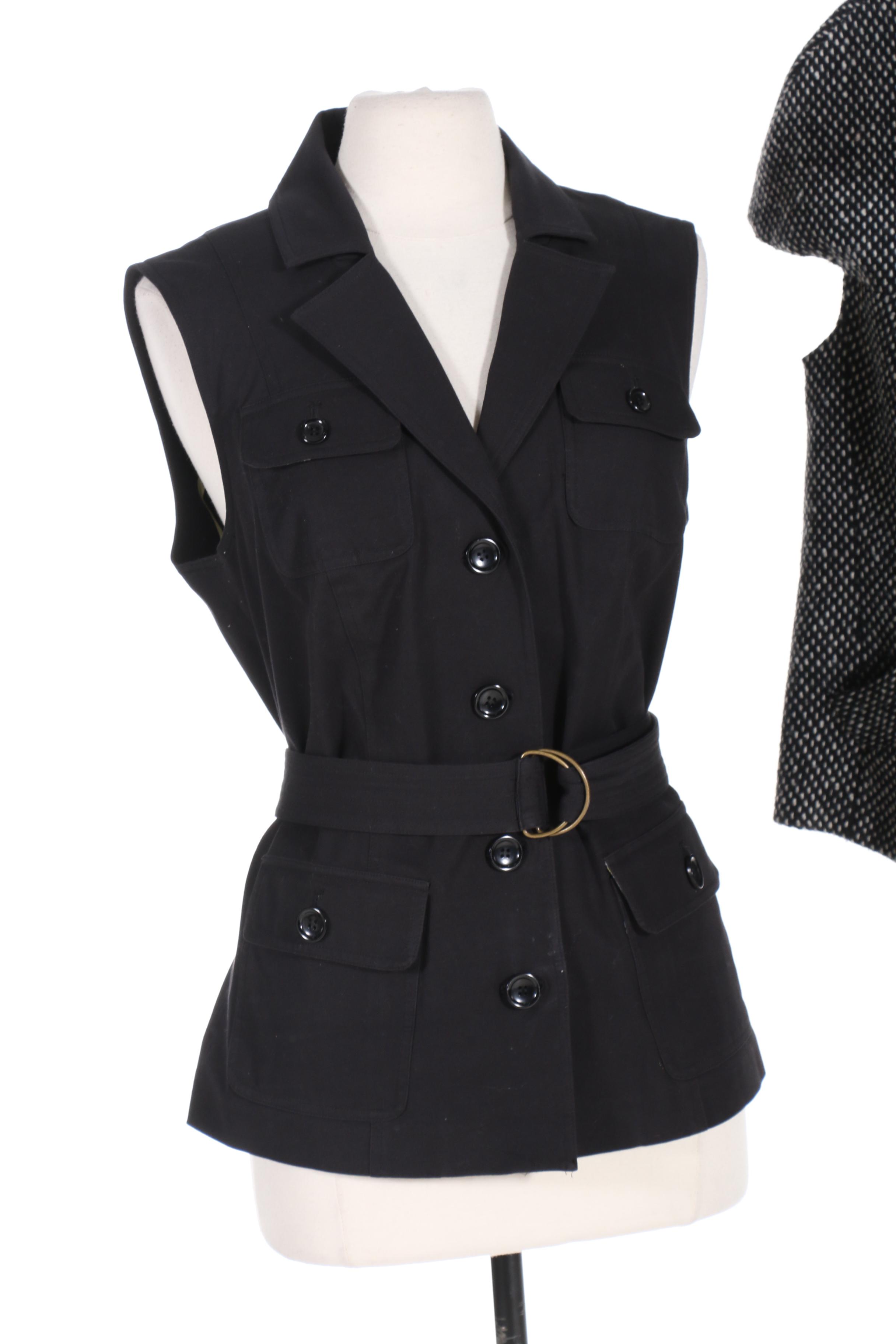 Rachel Roy Skirt Suit with Akris, Basler, and Donna Degnan Jackets