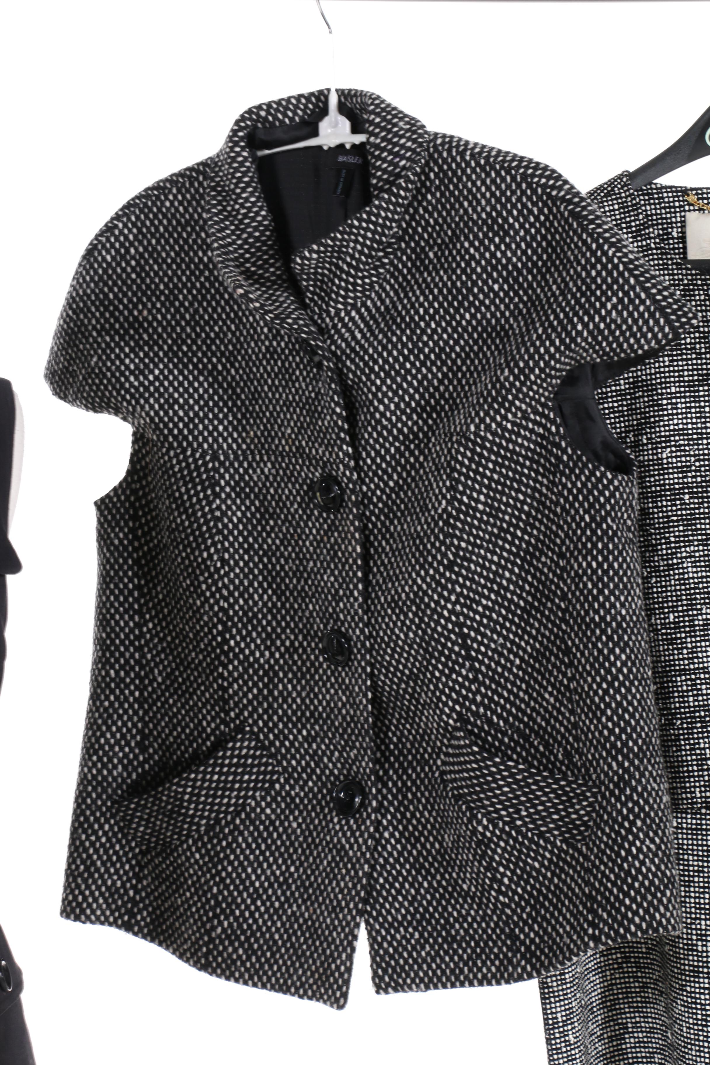 Rachel Roy Skirt Suit with Akris, Basler, and Donna Degnan Jackets