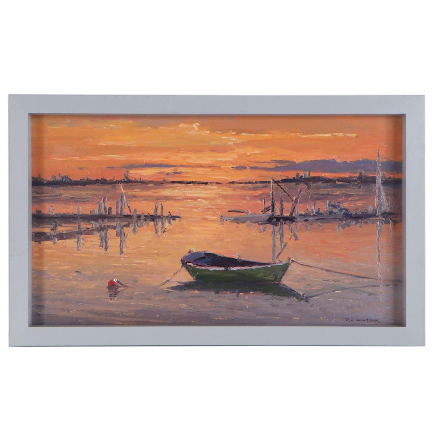 Robert Alan Waltsak Oil Painting "Sunset", 2019