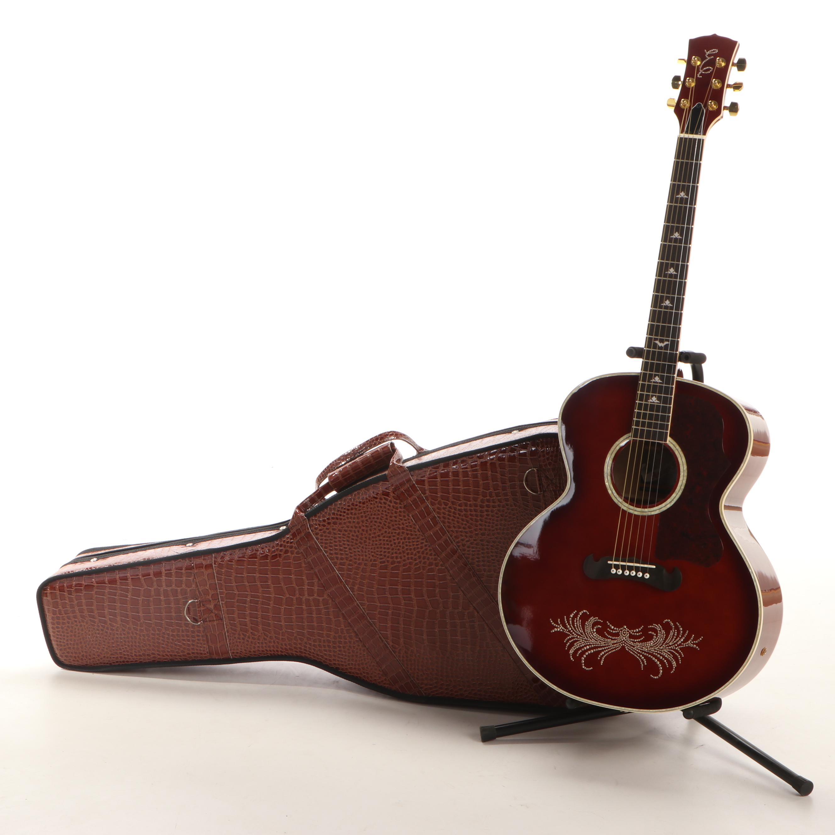 Esteban Amber Ice Rock On Collection Limited Edition Acoustic-Electric Guitar