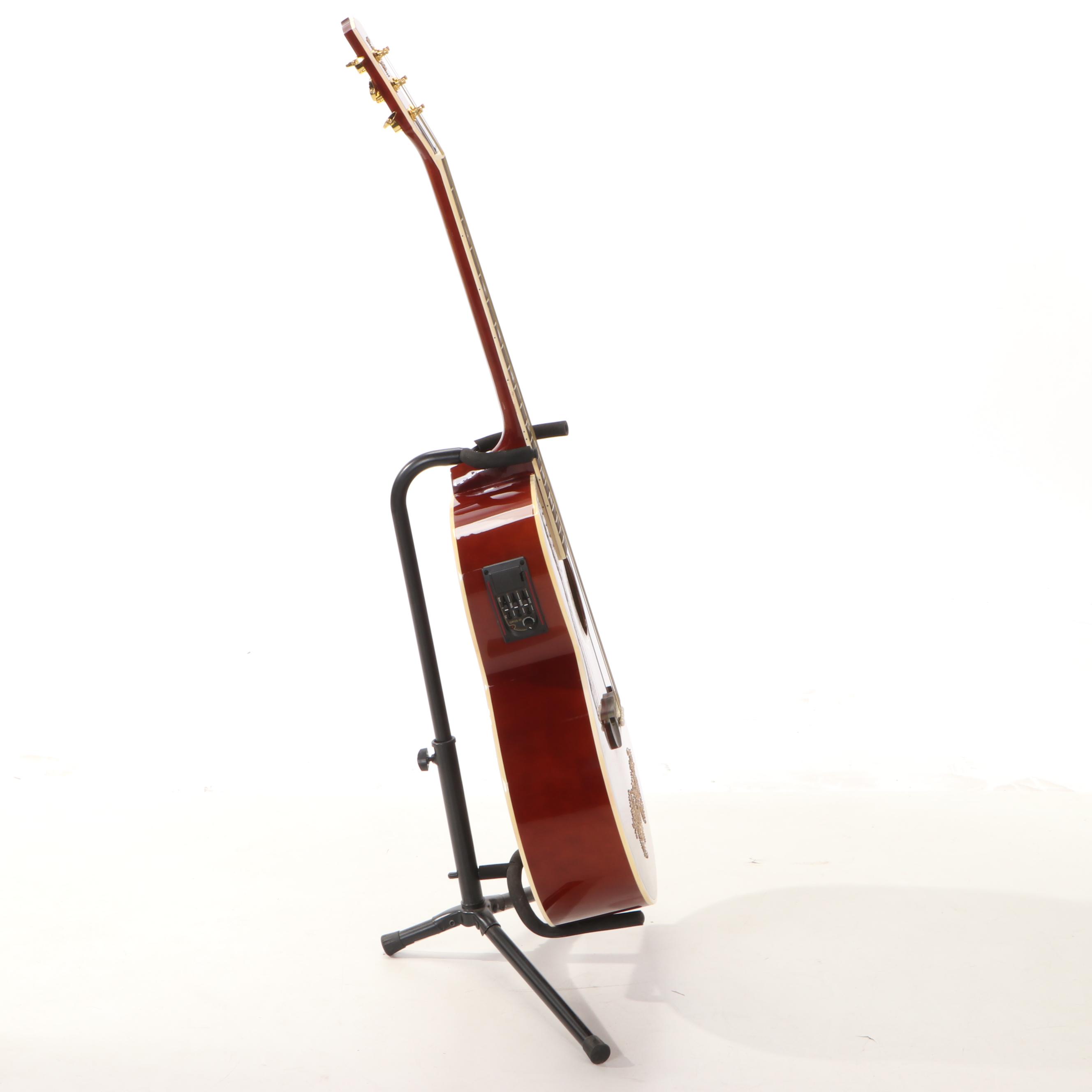 Esteban Amber Ice Rock On Collection Limited Edition Acoustic-Electric Guitar