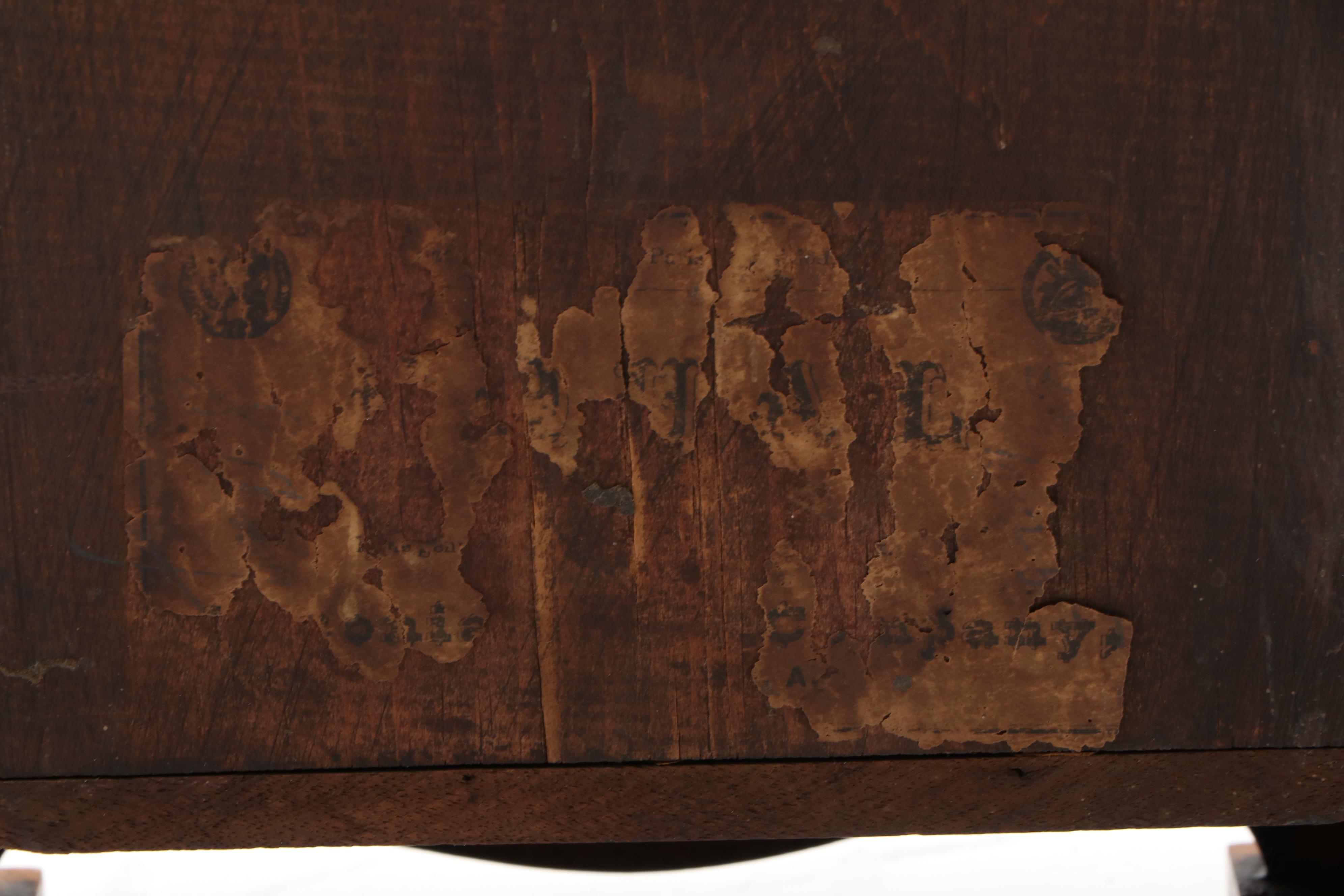 Ansonia Clock Co. Victorian Hand-Carved Oak Mantel Clock