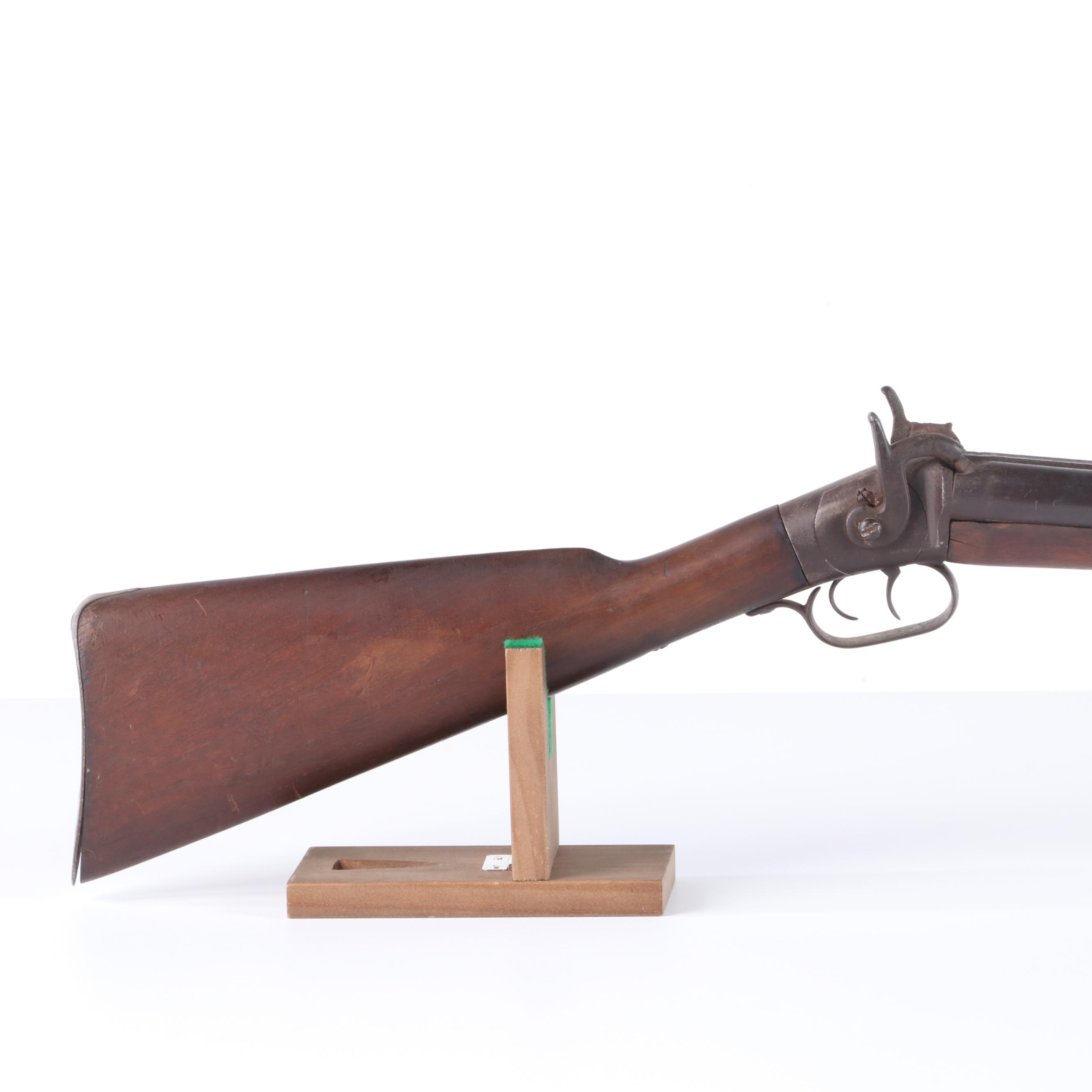 Double Barrel Black Powder Musket,  Mid-Late 19th Century