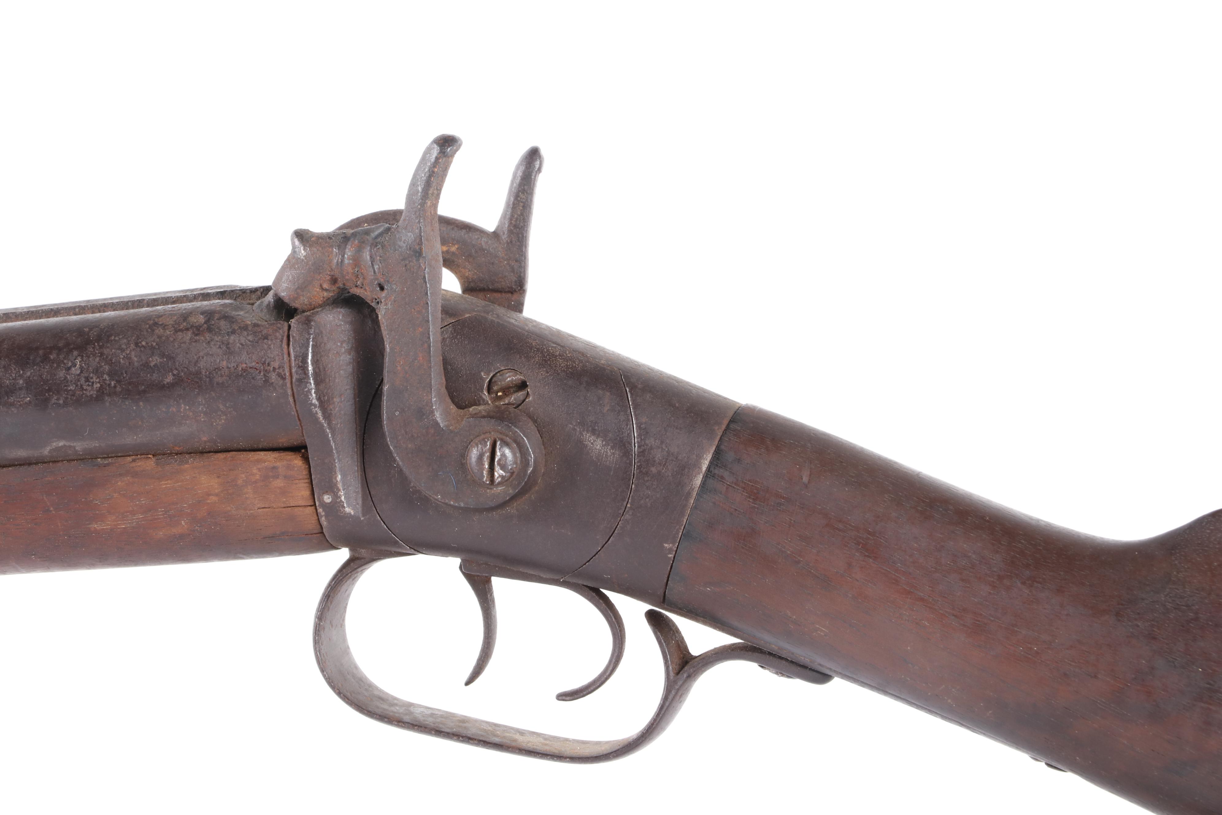 Double Barrel Black Powder Musket,  Mid-Late 19th Century