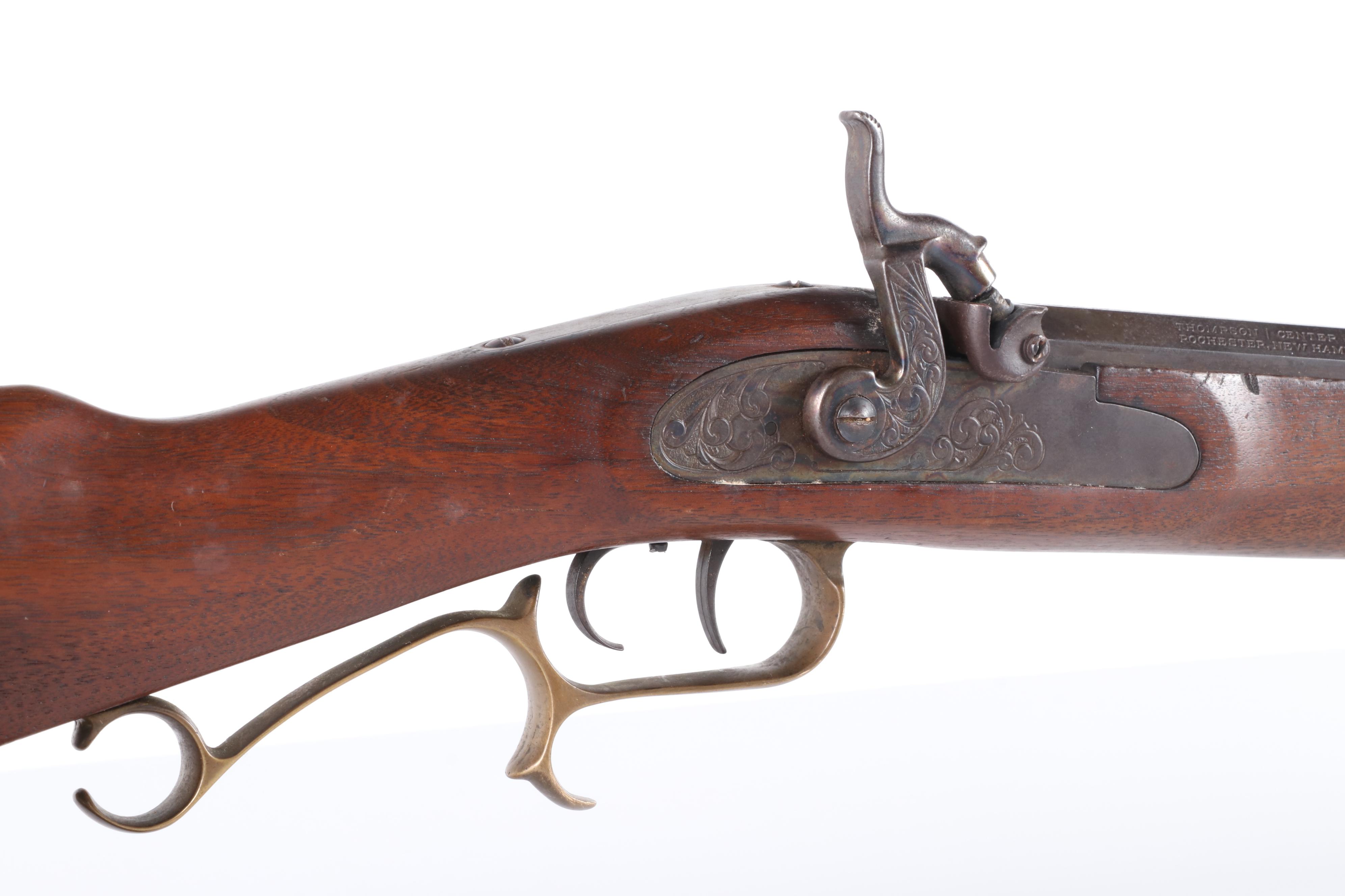 Thompson/Center Arms Reproduction 50 Cal Muzzleloader with Ramrod, Late 20th C