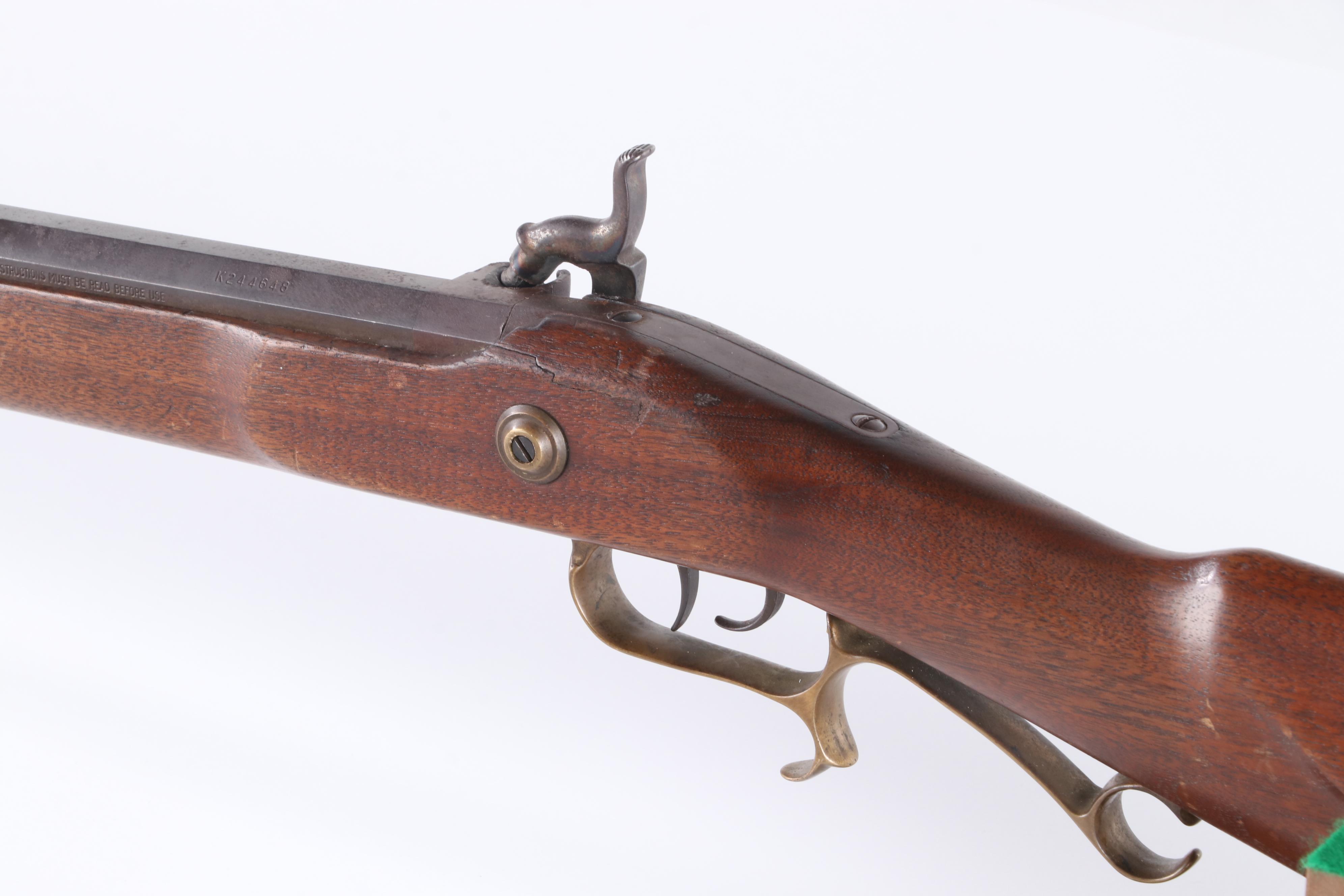 Thompson/Center Arms Reproduction 50 Cal Muzzleloader with Ramrod, Late 20th C