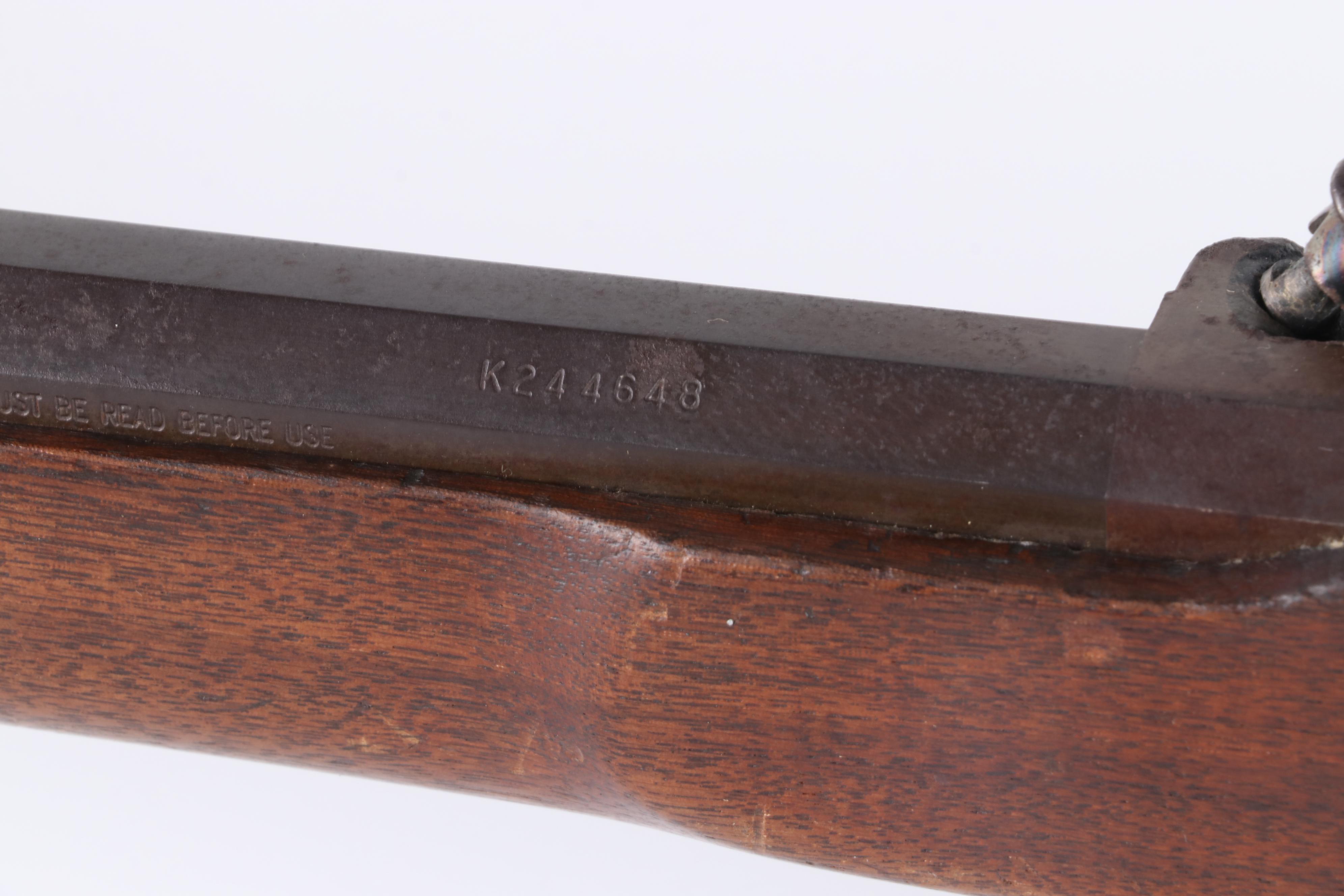 Thompson/Center Arms Reproduction 50 Cal Muzzleloader with Ramrod, Late 20th C