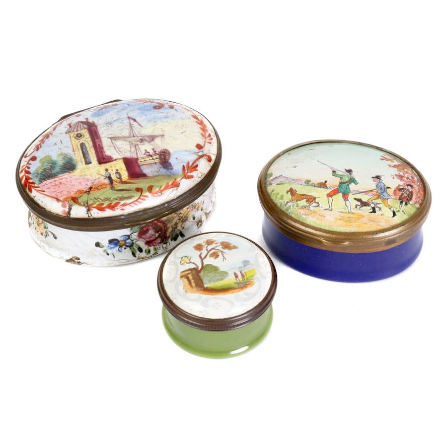19th Century and Halcyon Days Enameled Boxes