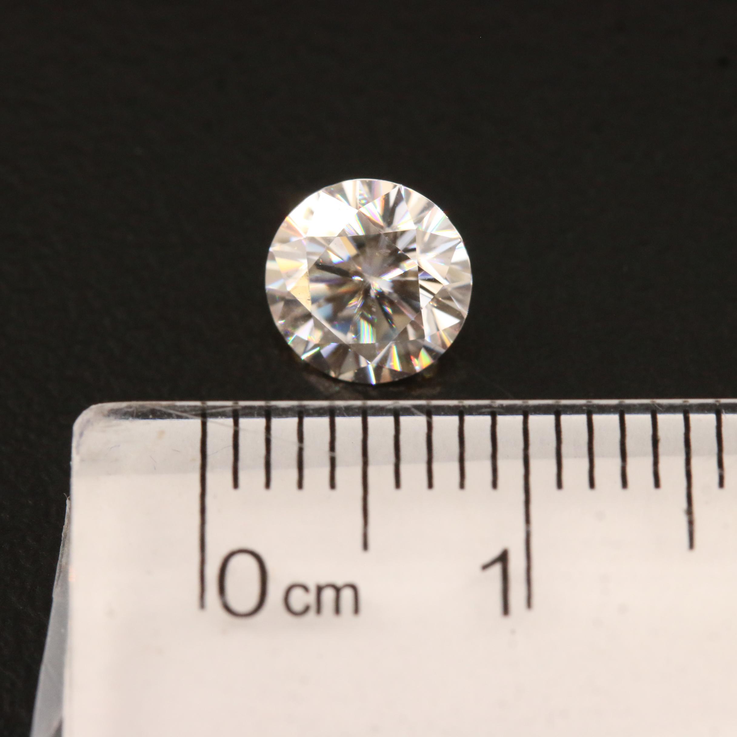 Loose Laboratory Grown Round Faceted Moissanite