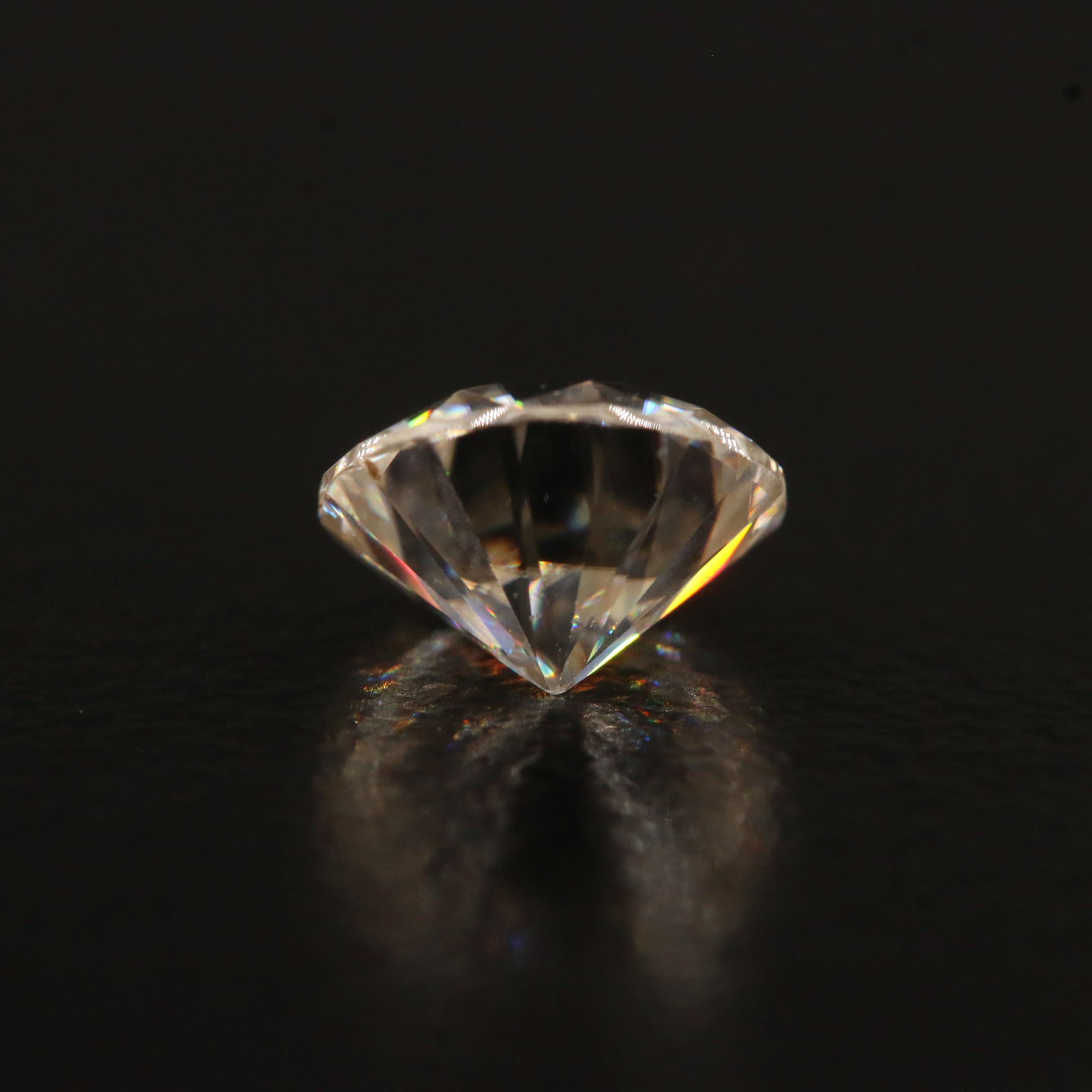 Loose Laboratory Grown Round Faceted Moissanite