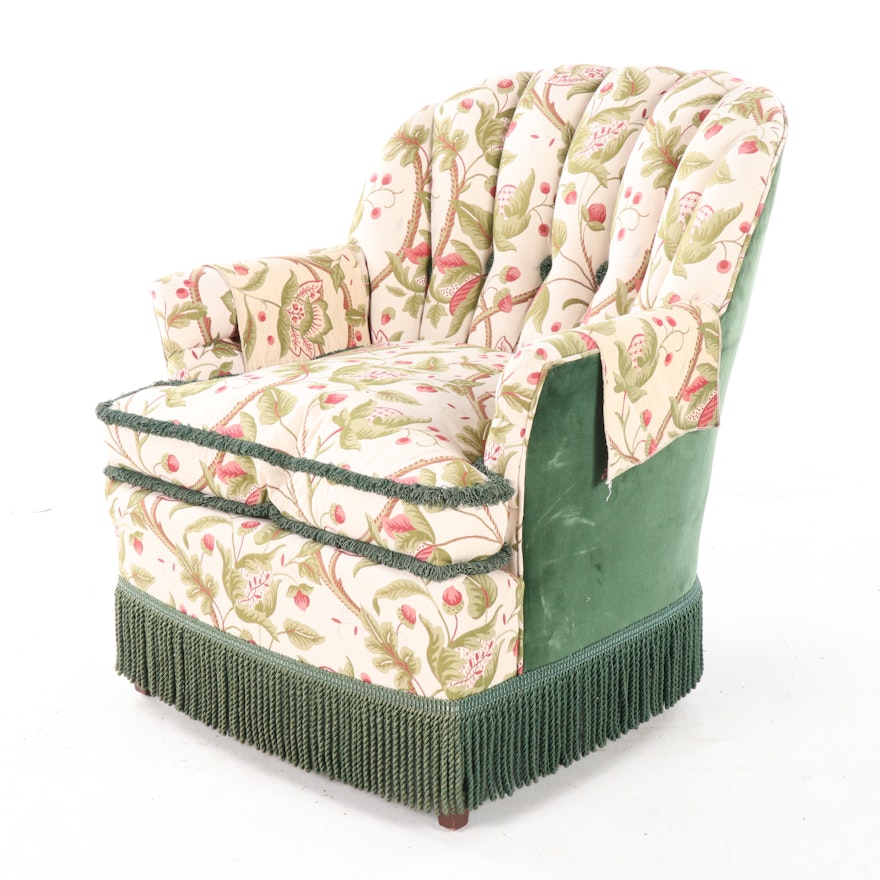 Karpen Furniture Upholstered Arm Chair with Fringe Skirting