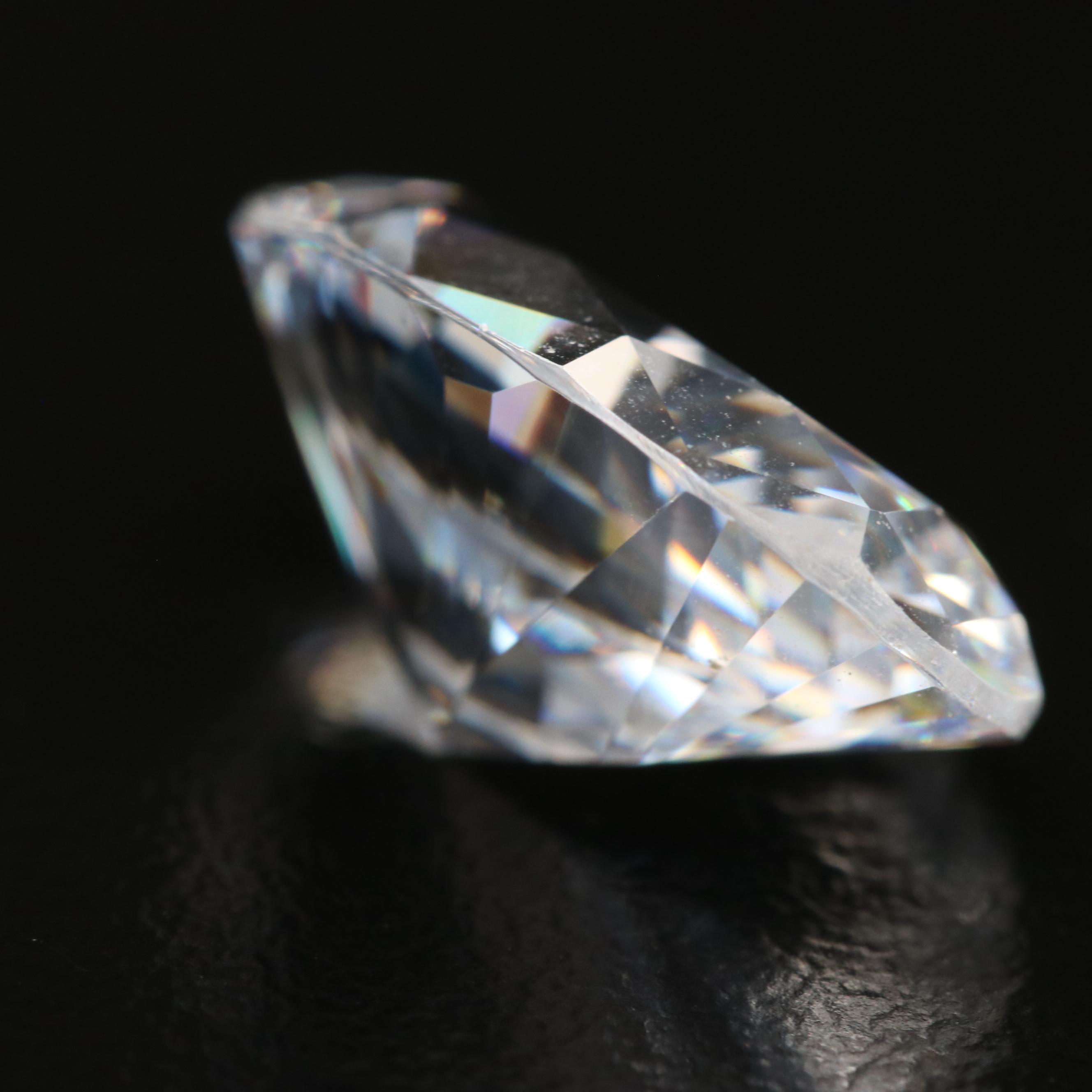 Loose Oval Faceted Cubic Zirconia