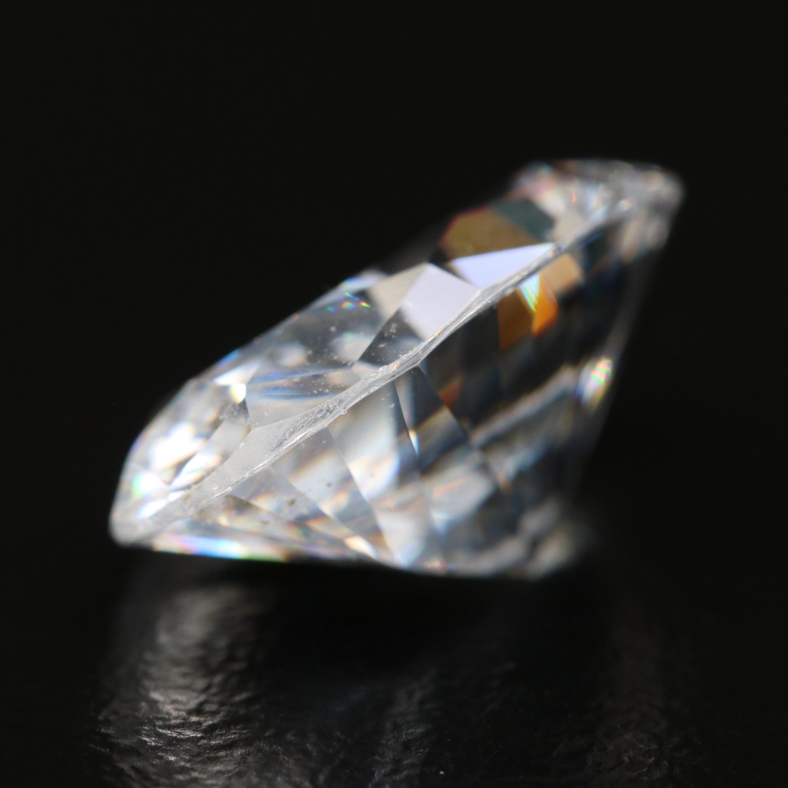 Loose Oval Faceted Cubic Zirconia