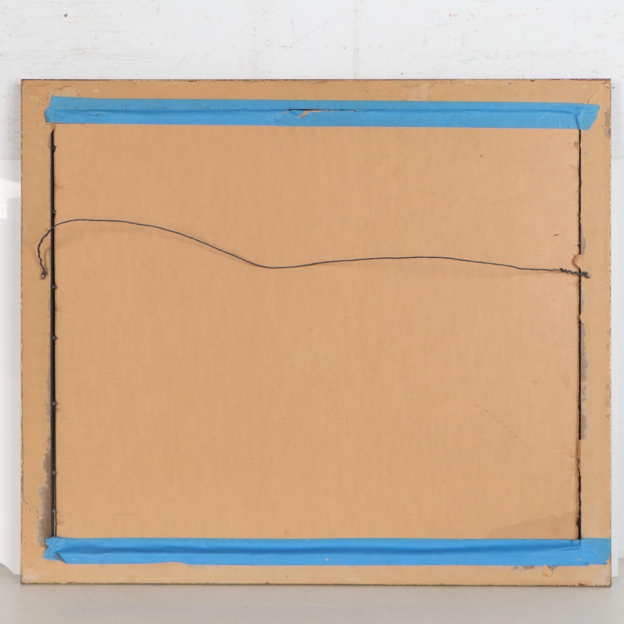 Patricia Johnson Watercolor Painting of Navy Ships, 1964