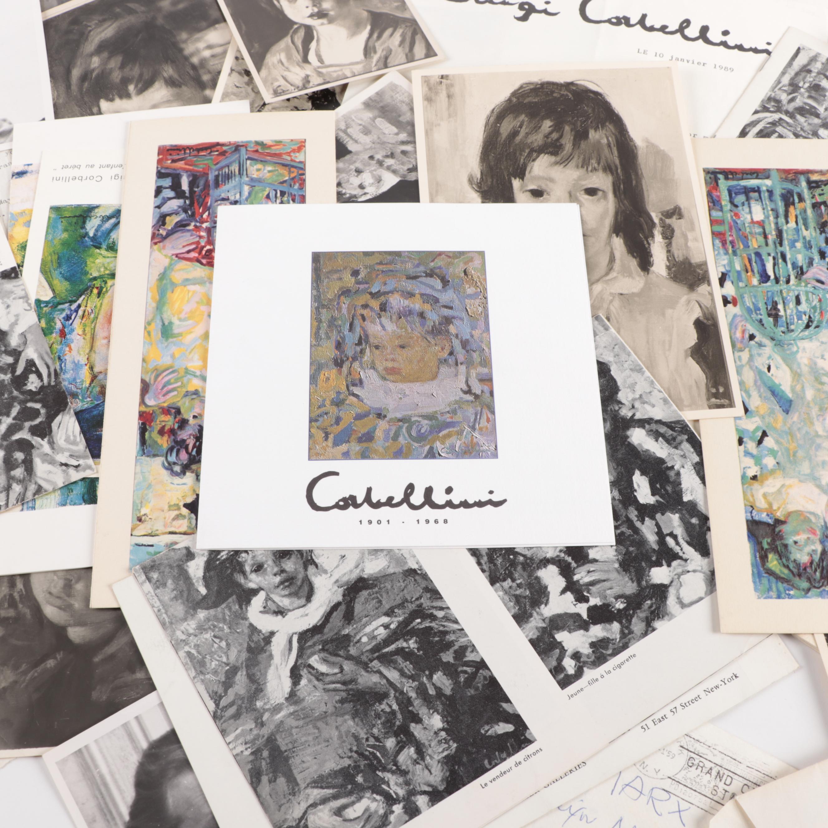 Artist Luigi Corbellini Vintage Prints, Personal Photos and Written Letter