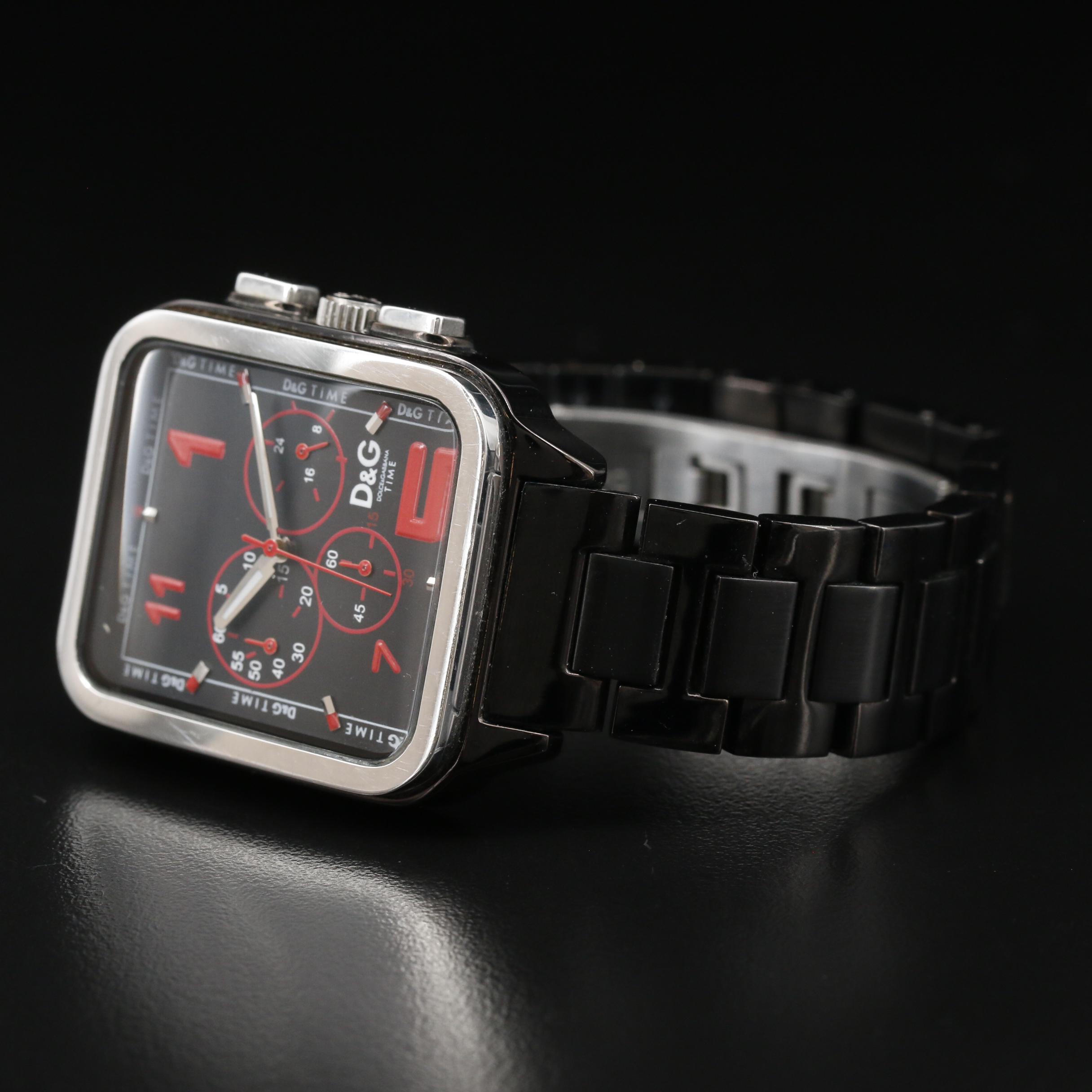 D&G Dolce & Gabbana Stainless Steel Quartz Chronograph Watch