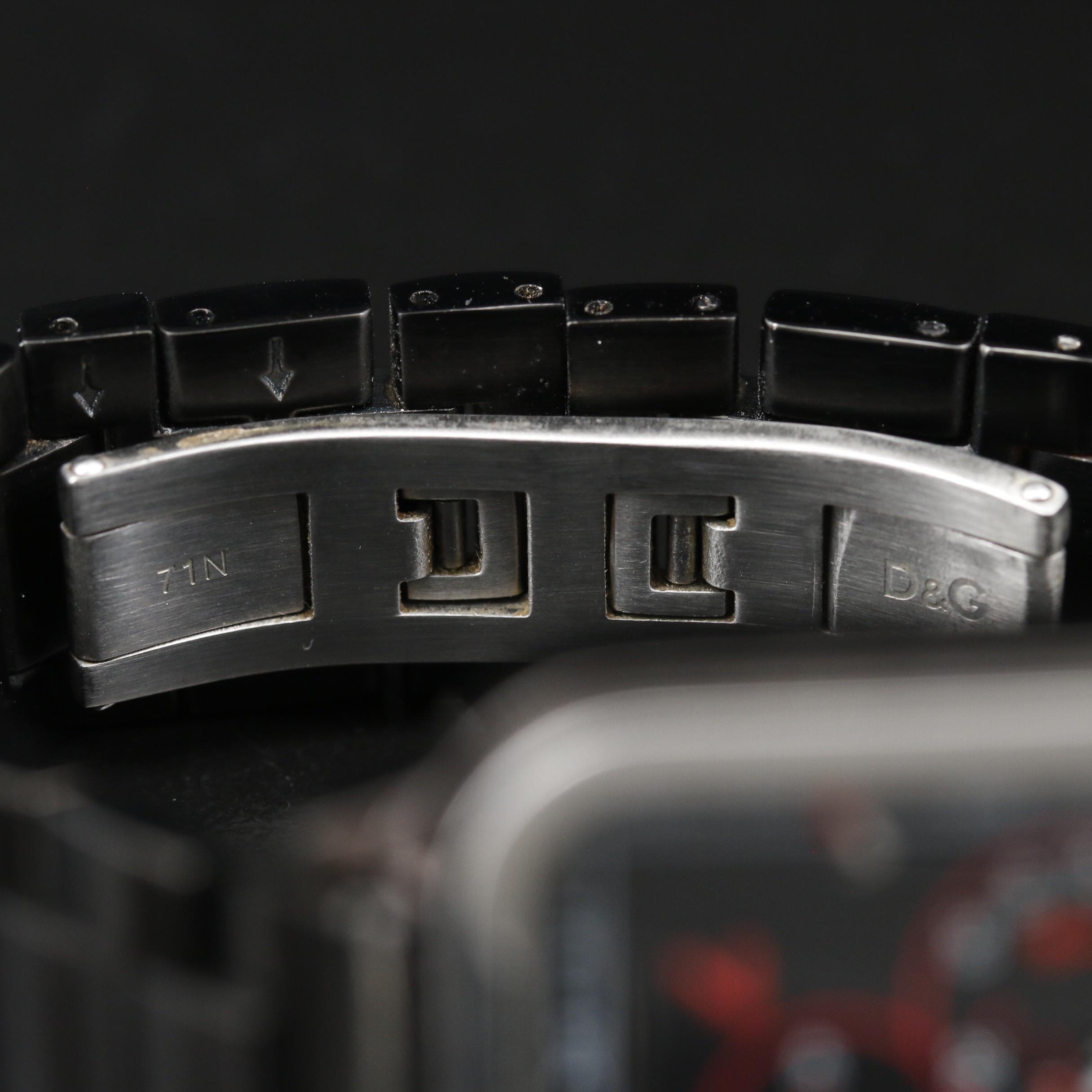 D&G Dolce & Gabbana Stainless Steel Quartz Chronograph Watch