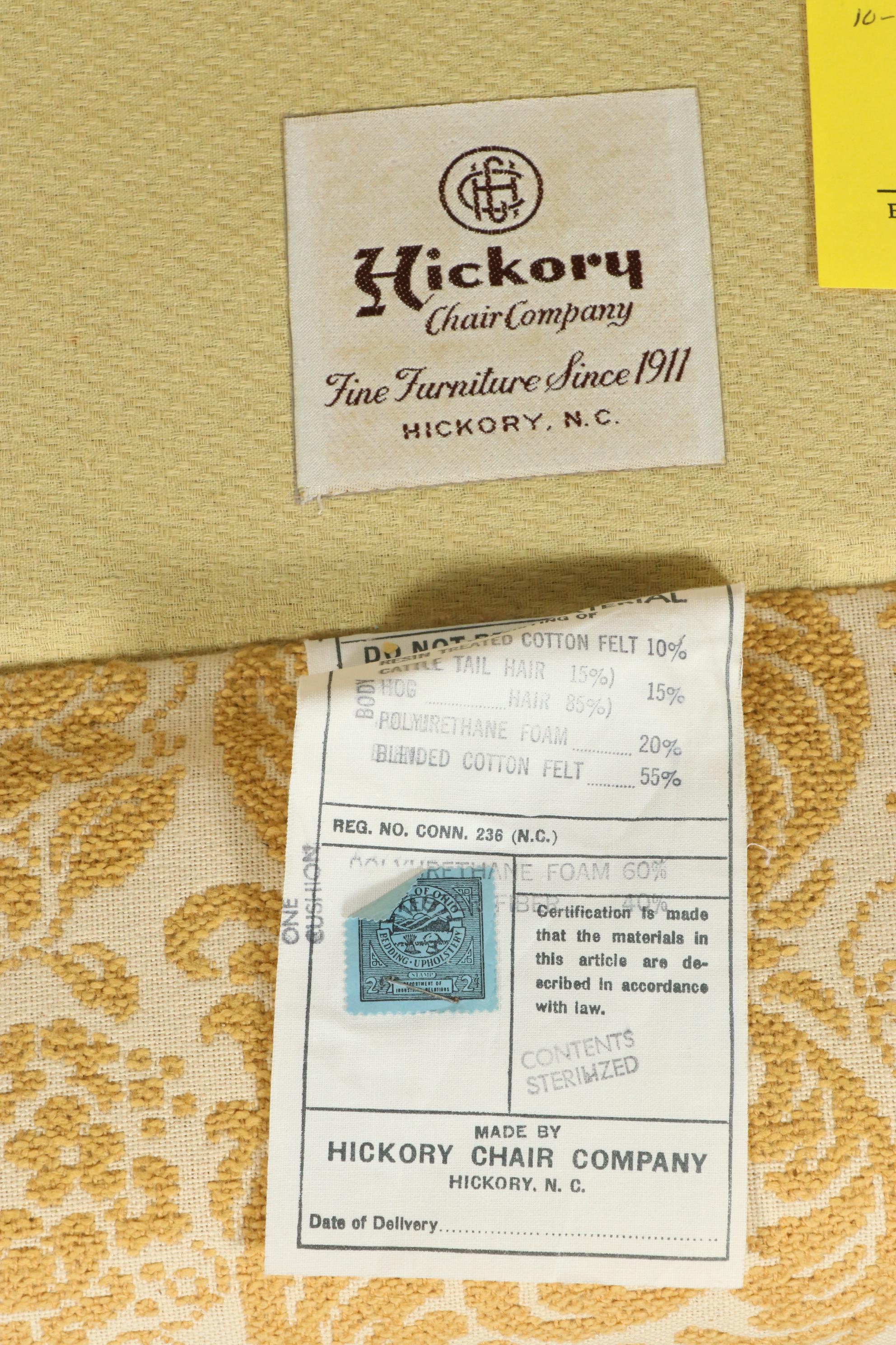 Hickory Chair Co. Chippendale Style Camel Back Sofa, Mid to Late 20th Century