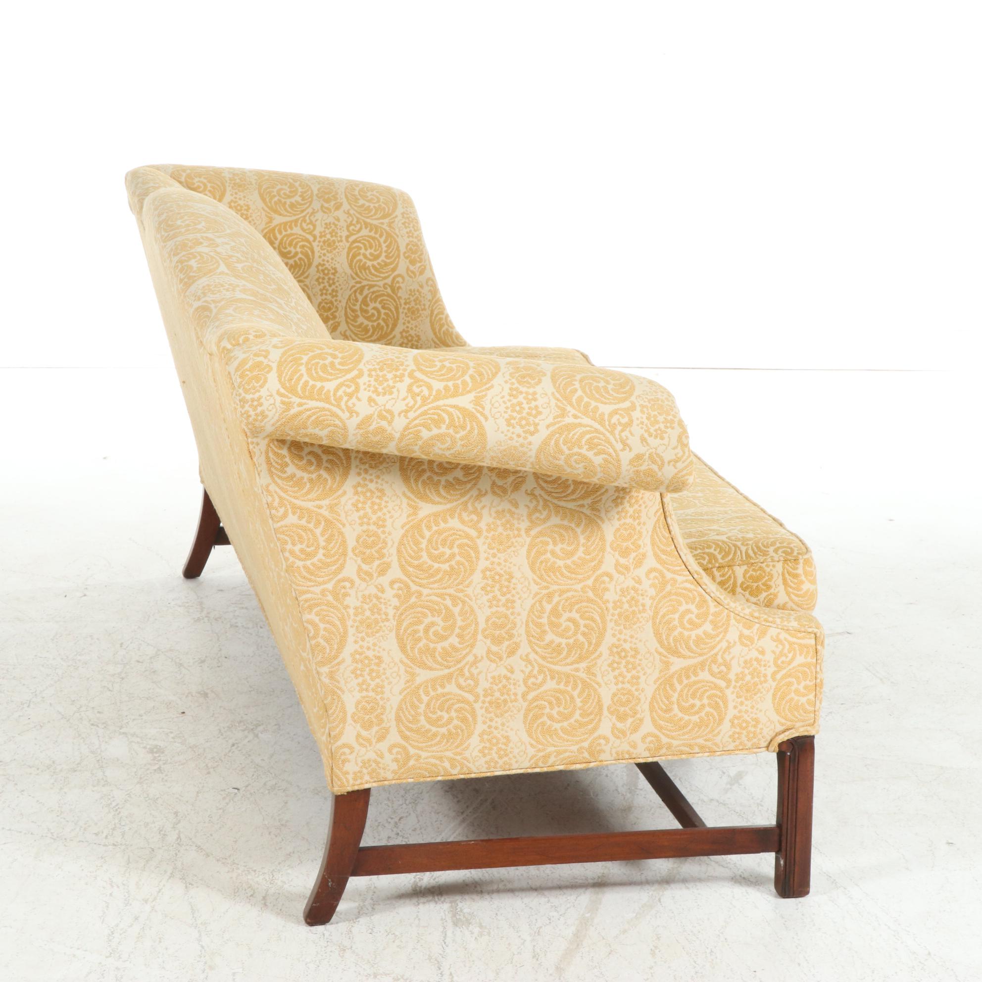 Hickory Chair Co. Chippendale Style Camel Back Sofa, Mid to Late 20th Century