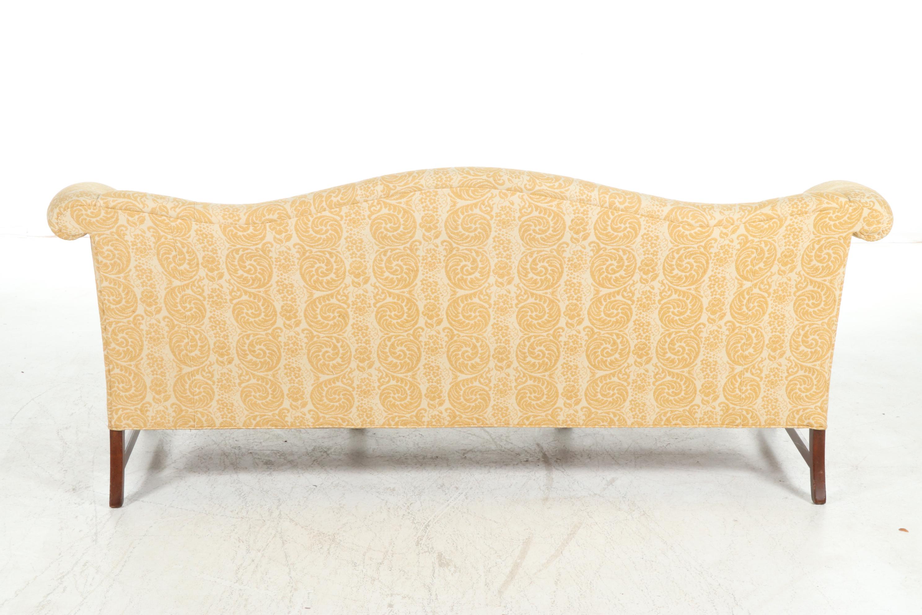 Hickory Chair Co. Chippendale Style Camel Back Sofa, Mid to Late 20th Century