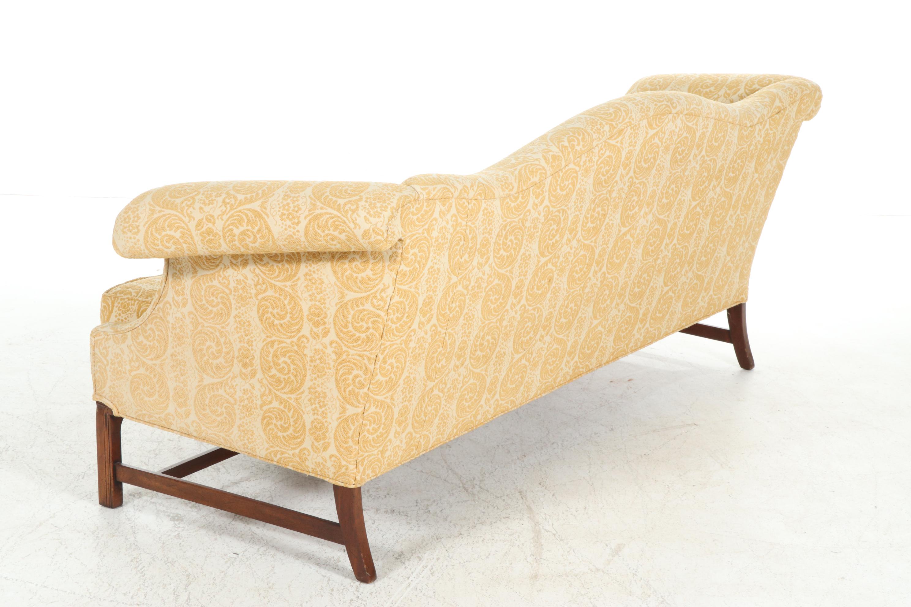 Hickory Chair Co. Chippendale Style Camel Back Sofa, Mid to Late 20th Century
